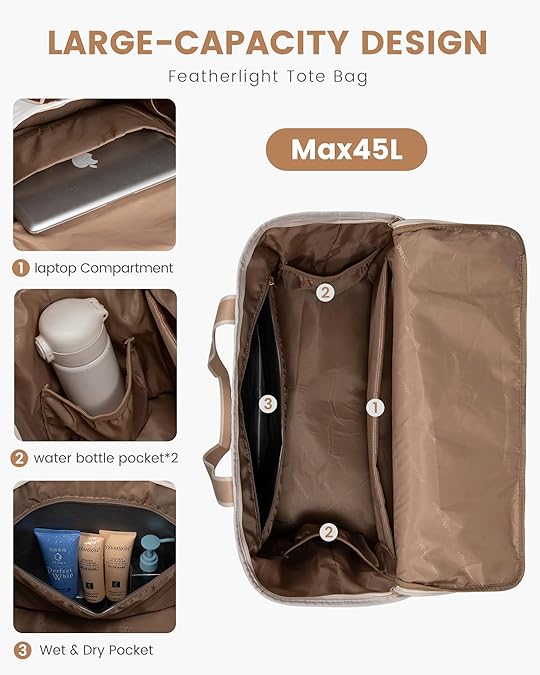 2Pcs Travel Duffle Bag, 45L (Only available in the US)