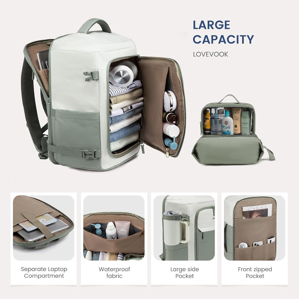 3Pcs Rucksack  Travel Backpack, 40L 50L