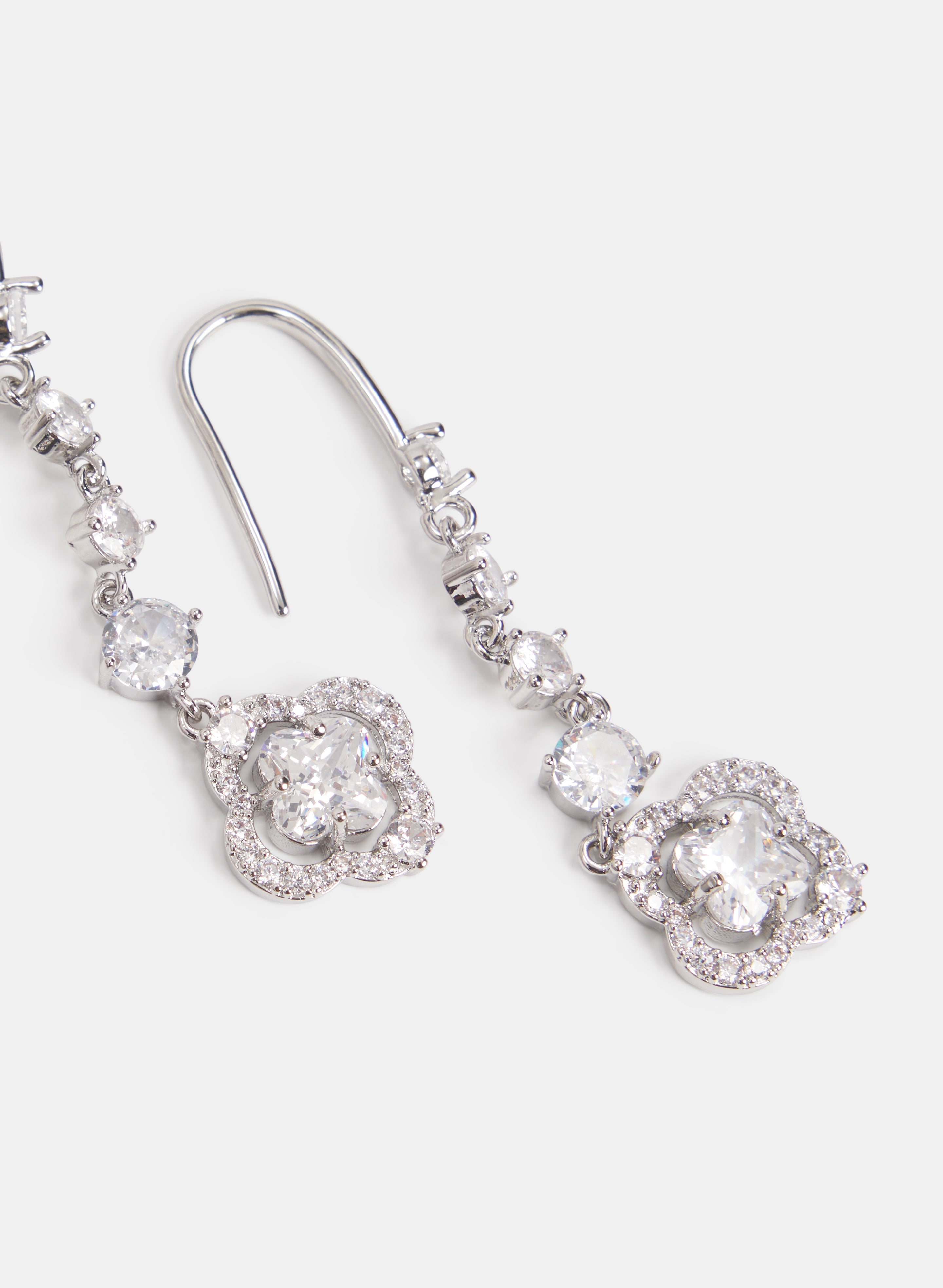 Crystal Clover Earrings