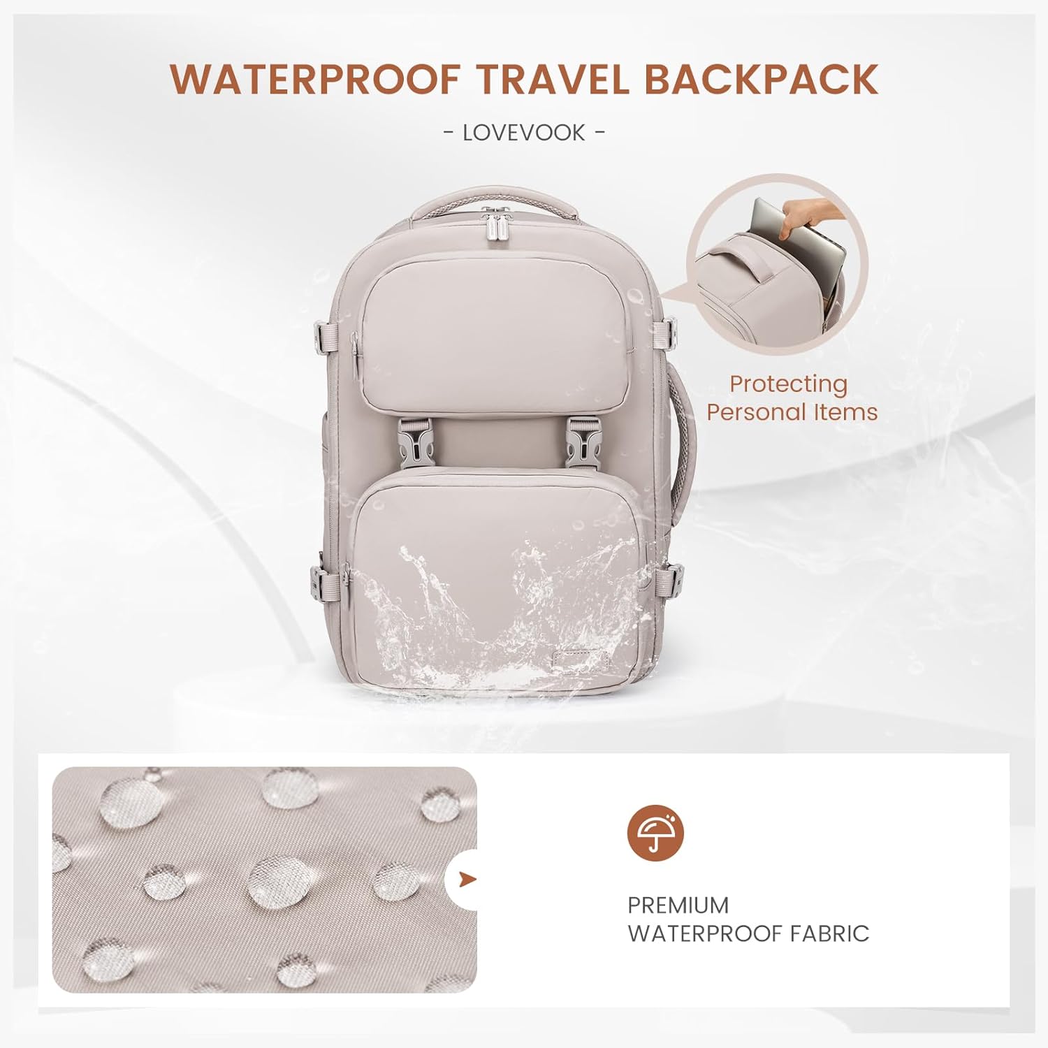 2Pcs Carry on Backpack, 40L 50L