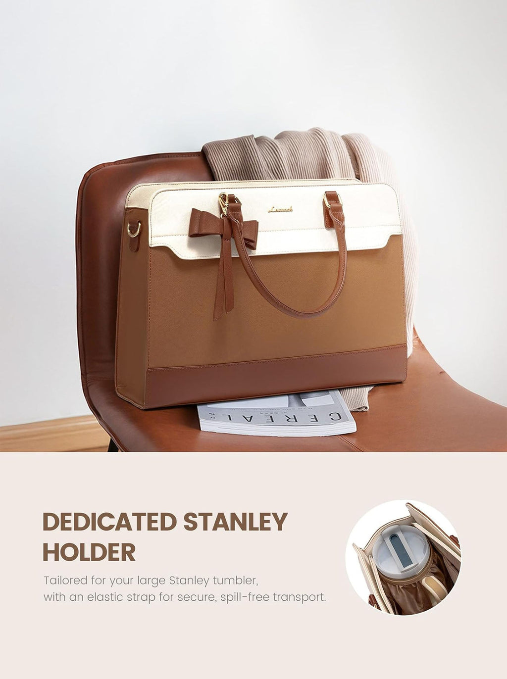 2Pcs Laptop Tote Bag, 15.6