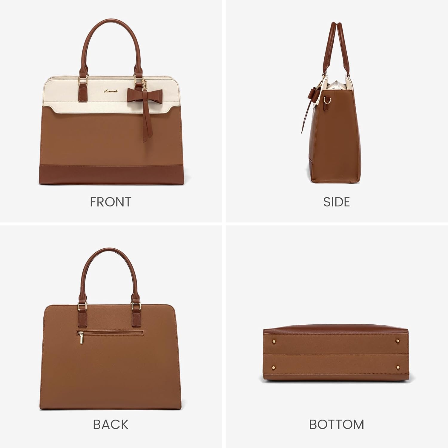 2Pcs Laptop Tote Bag, 15.6