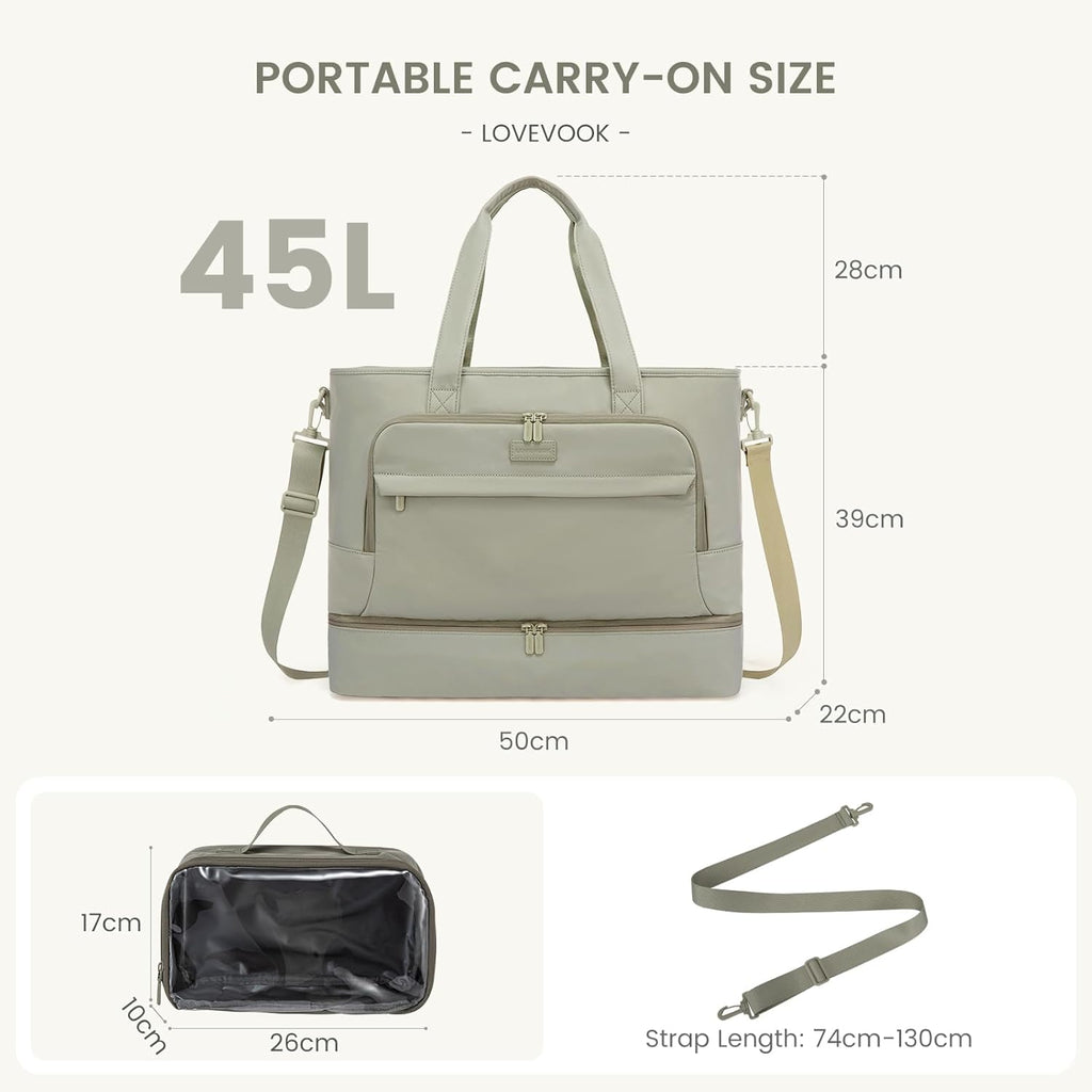 2Pcs Large Capacity Duffle Bag, 45L