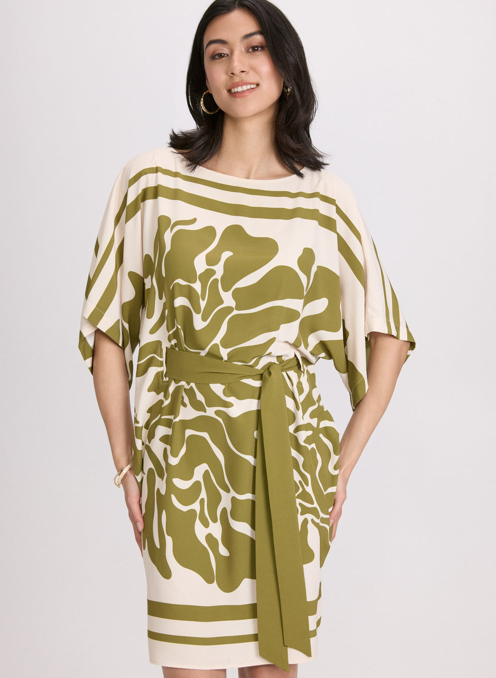 Abstract Print Dress