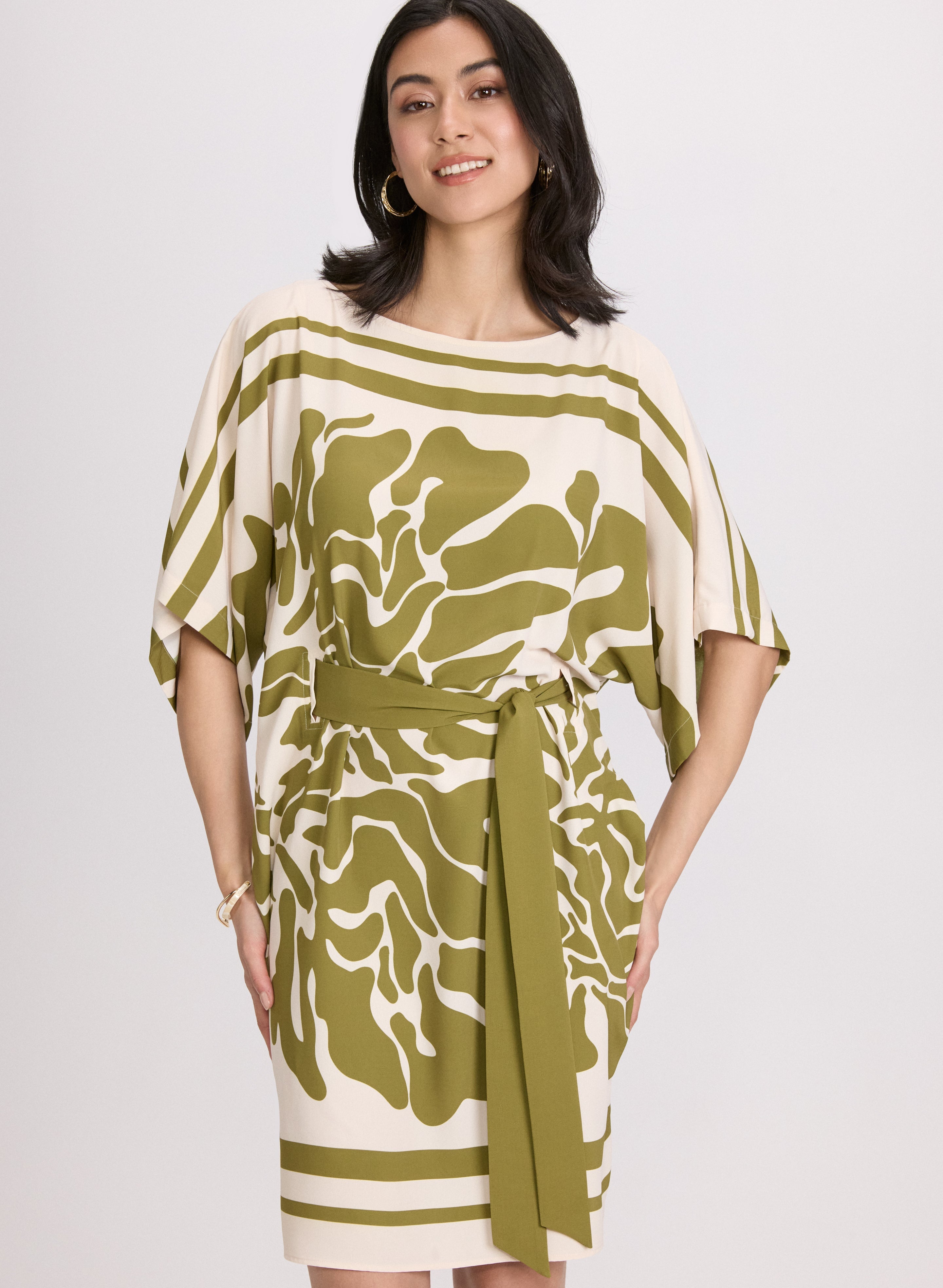 Abstract Print Dress