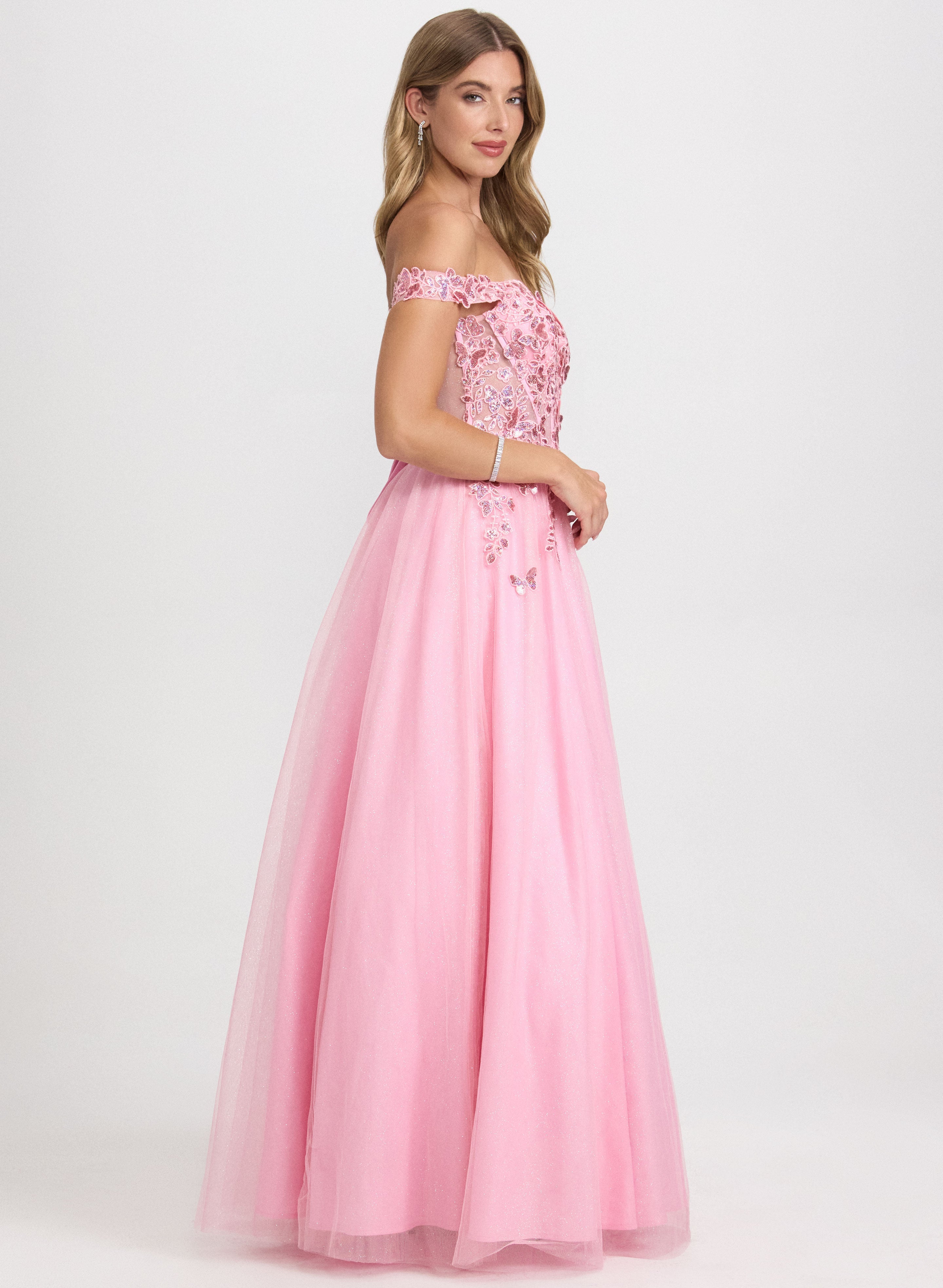 Butterfly Applique Ballgown