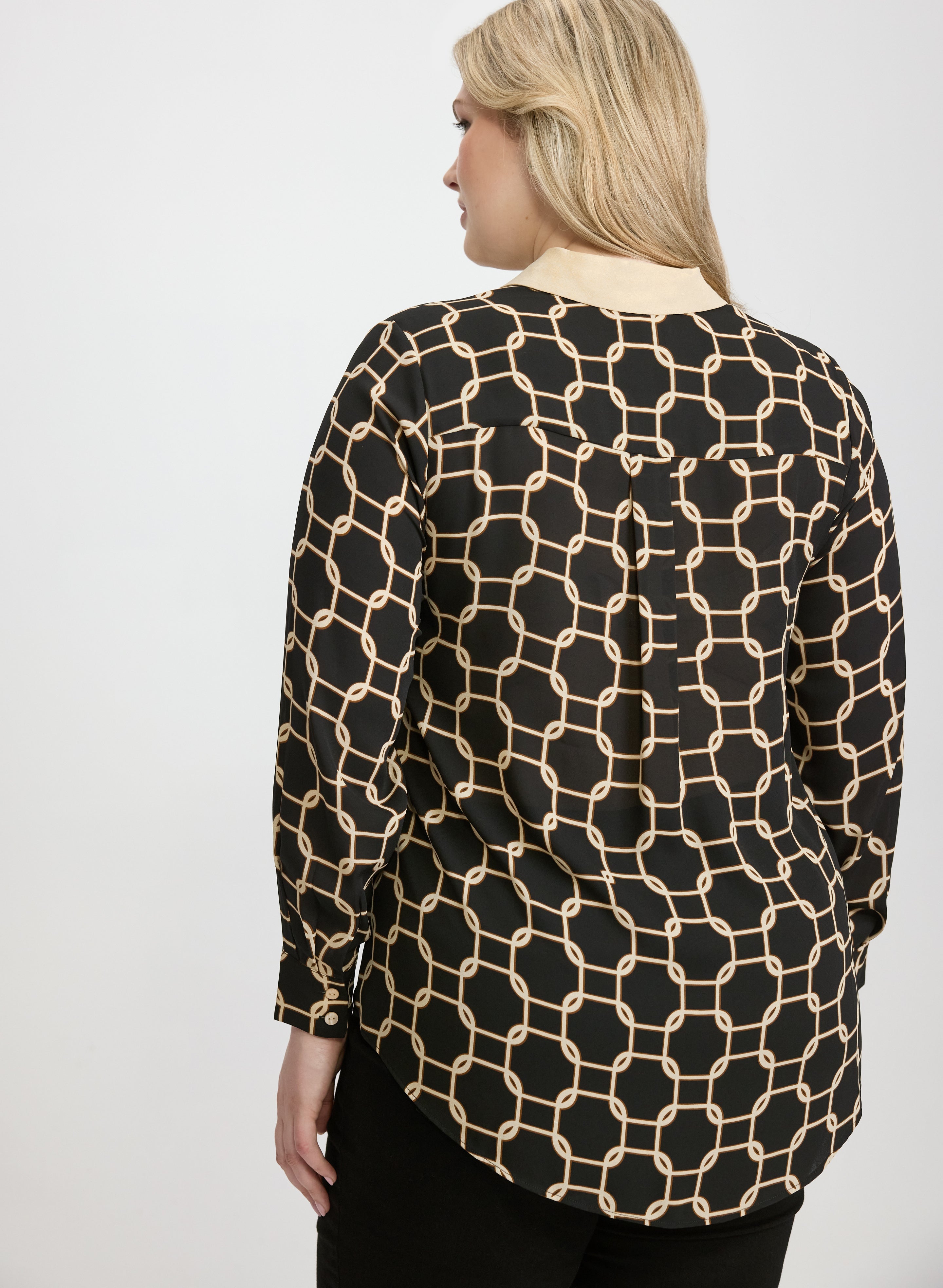 Chain Print Blouse