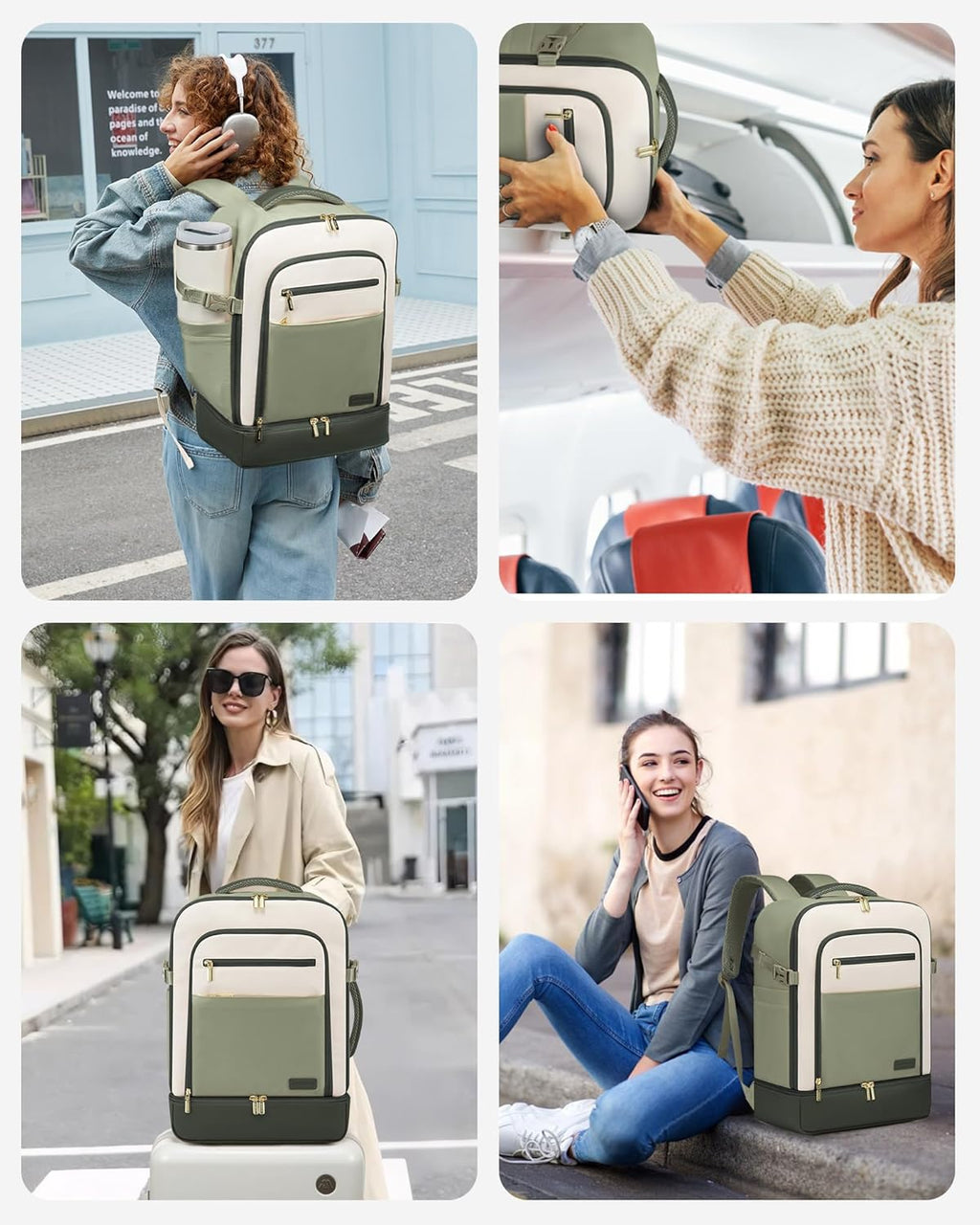 3Pcs Travel Backpack, 40L 50L