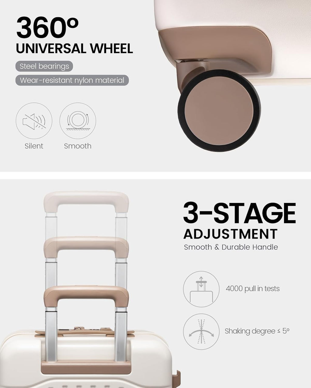 Carry On Suitcases with Wheels, 20(Only available in the US)