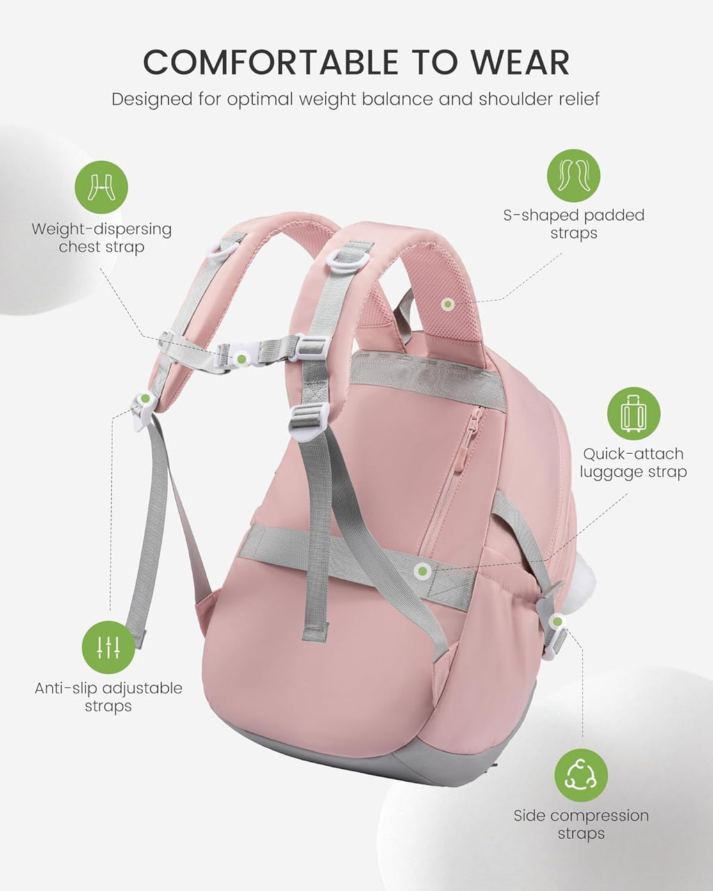 Cute School Backpack, 15.6 17.3, 4424