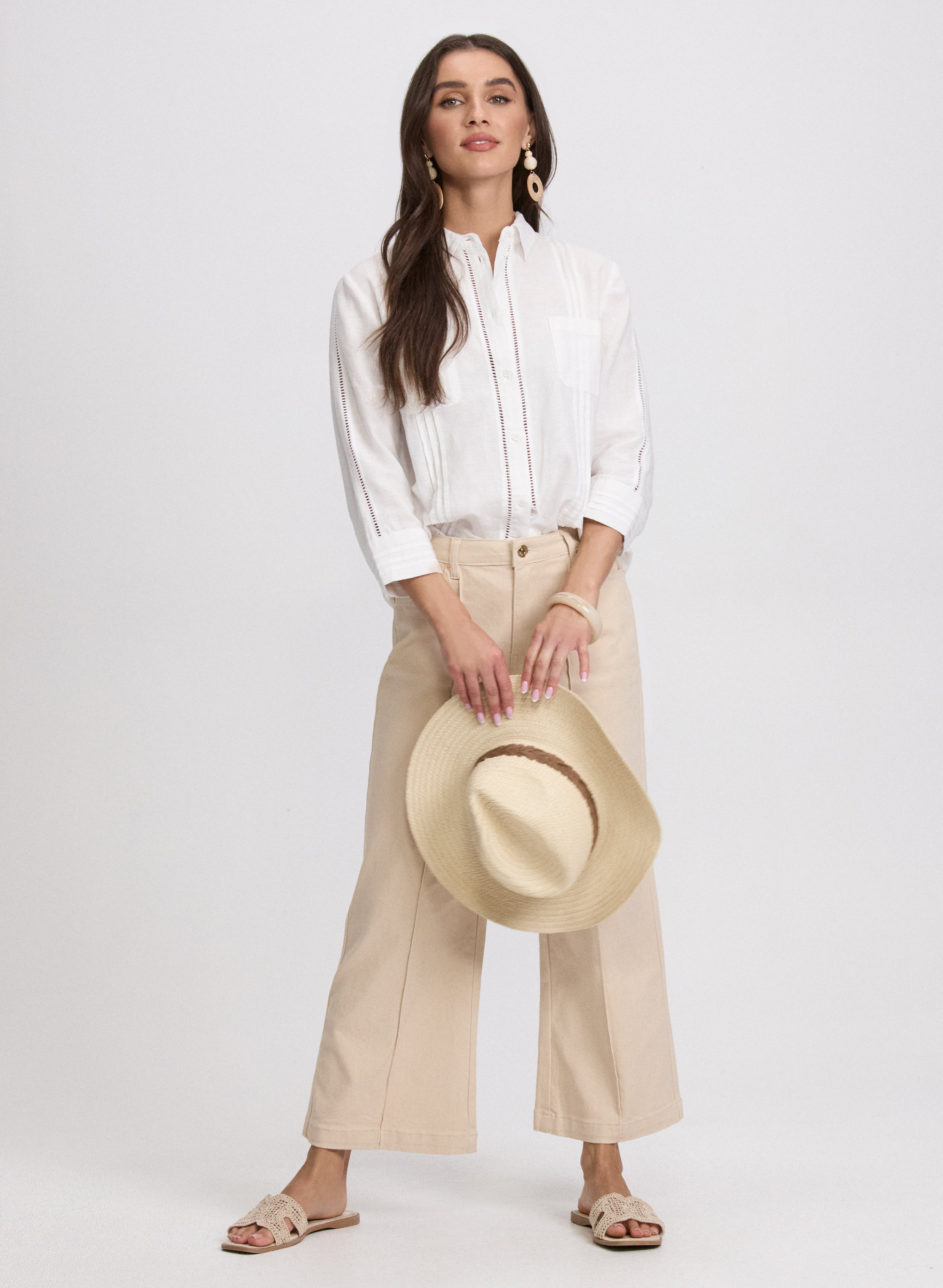 Cropped Flare-Leg Jeans