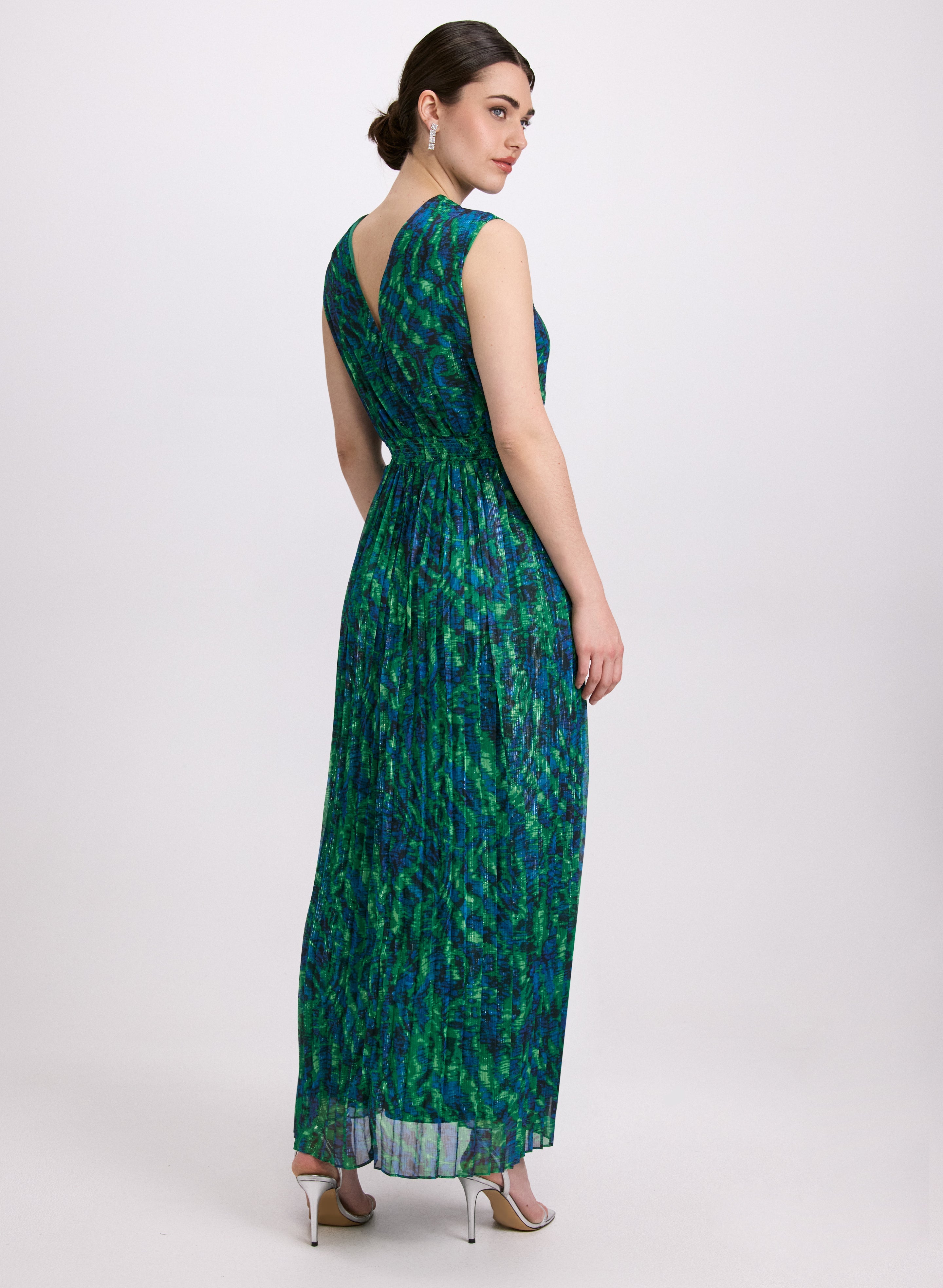 Chiffon Abstract Print Dress