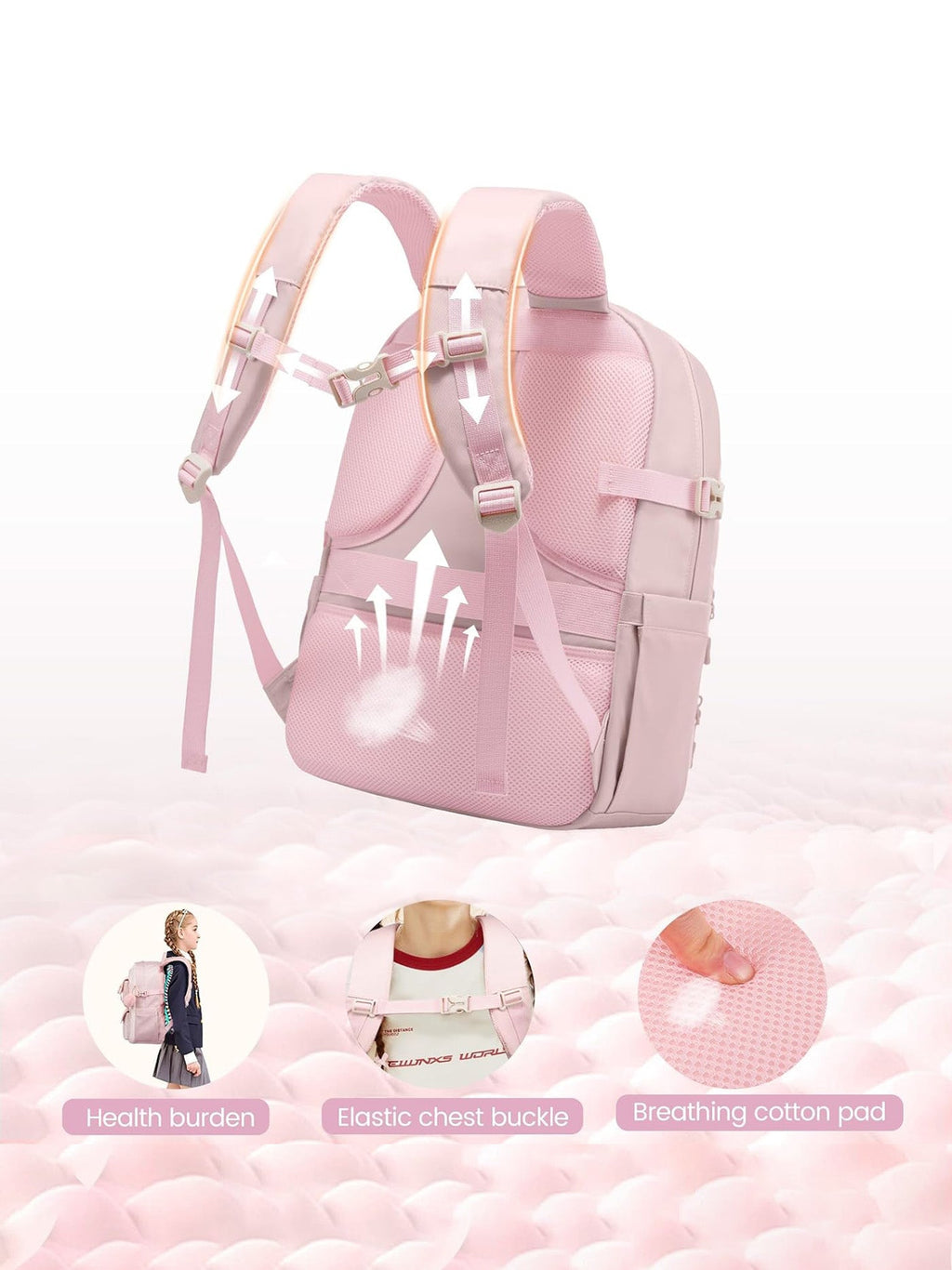 Cute School Backpack, 15.6, 4632