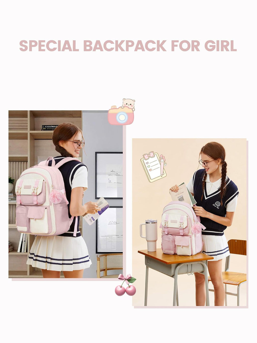 Cute School Backpack, 15.6, 4632