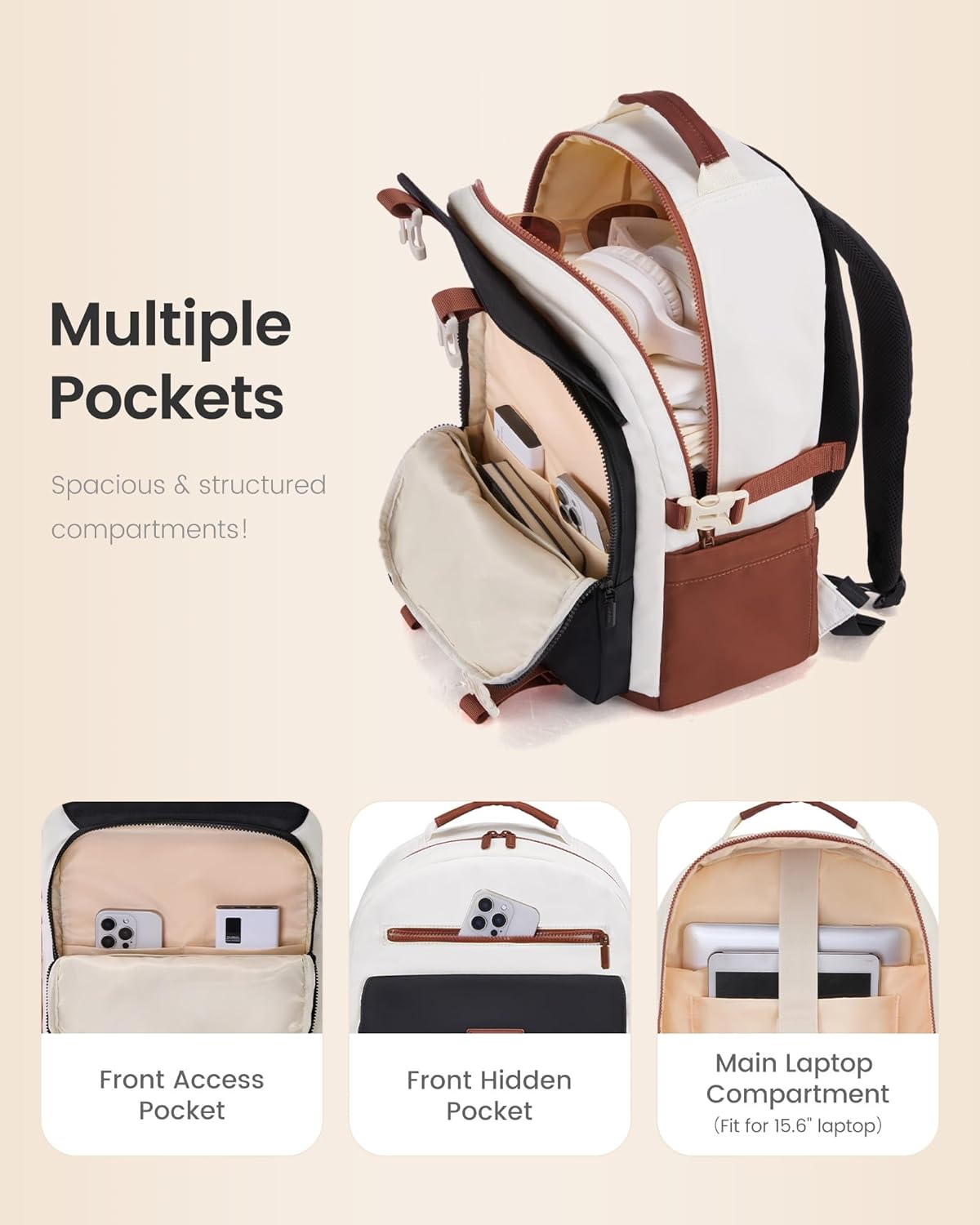 Casual School Backpack, 15.6, 4634