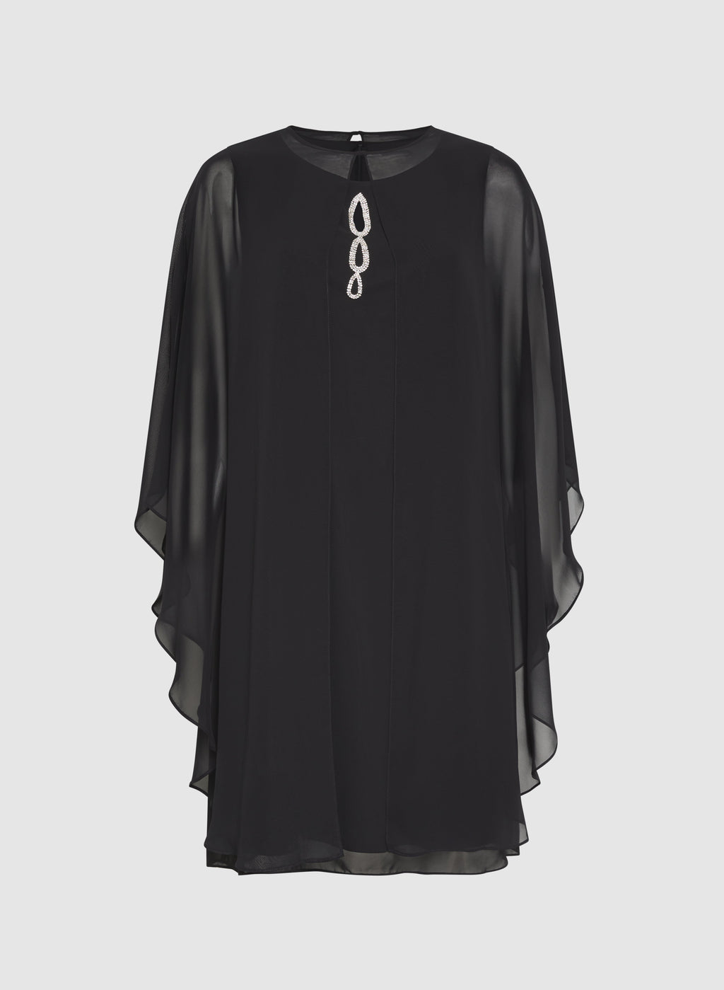 Chiffon Dress & Cape Set