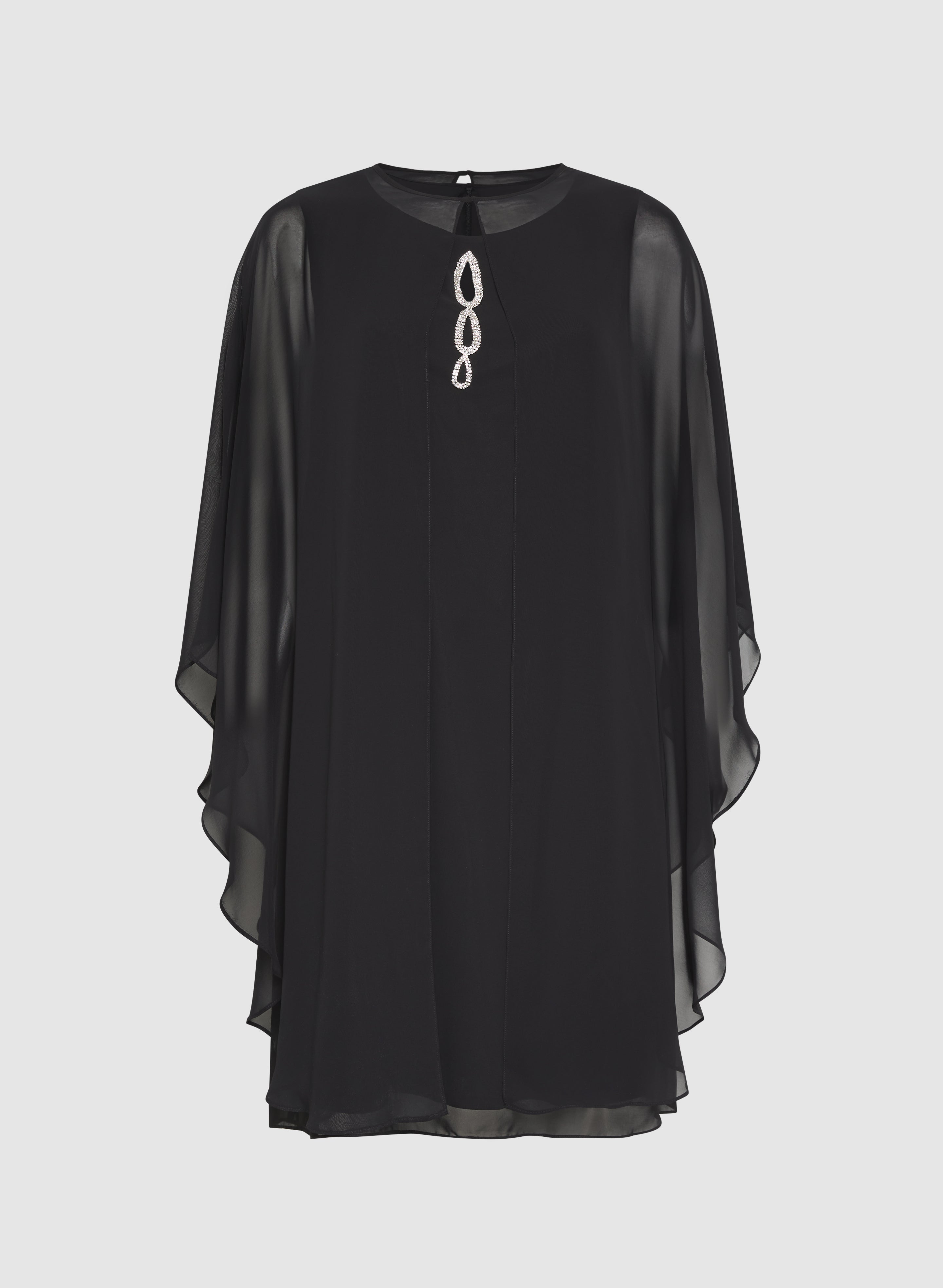 Chiffon Dress & Cape Set