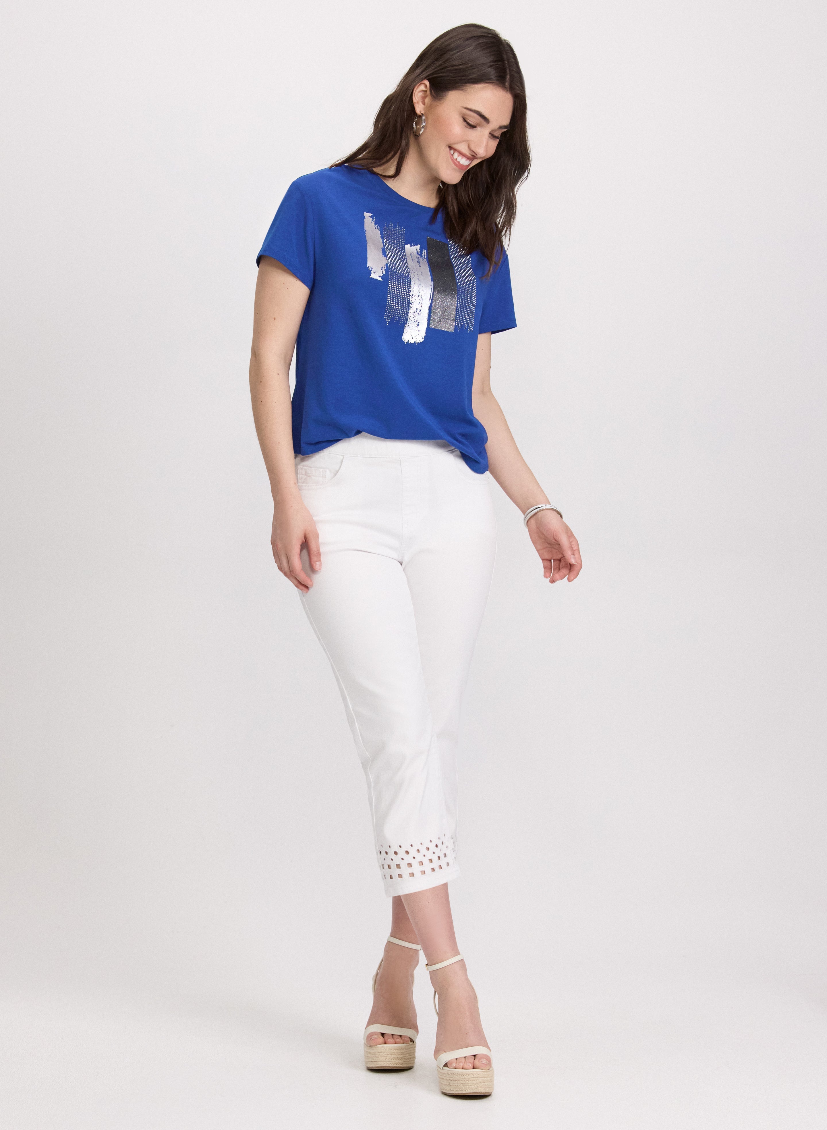 Brushstroke Print T-Shirt