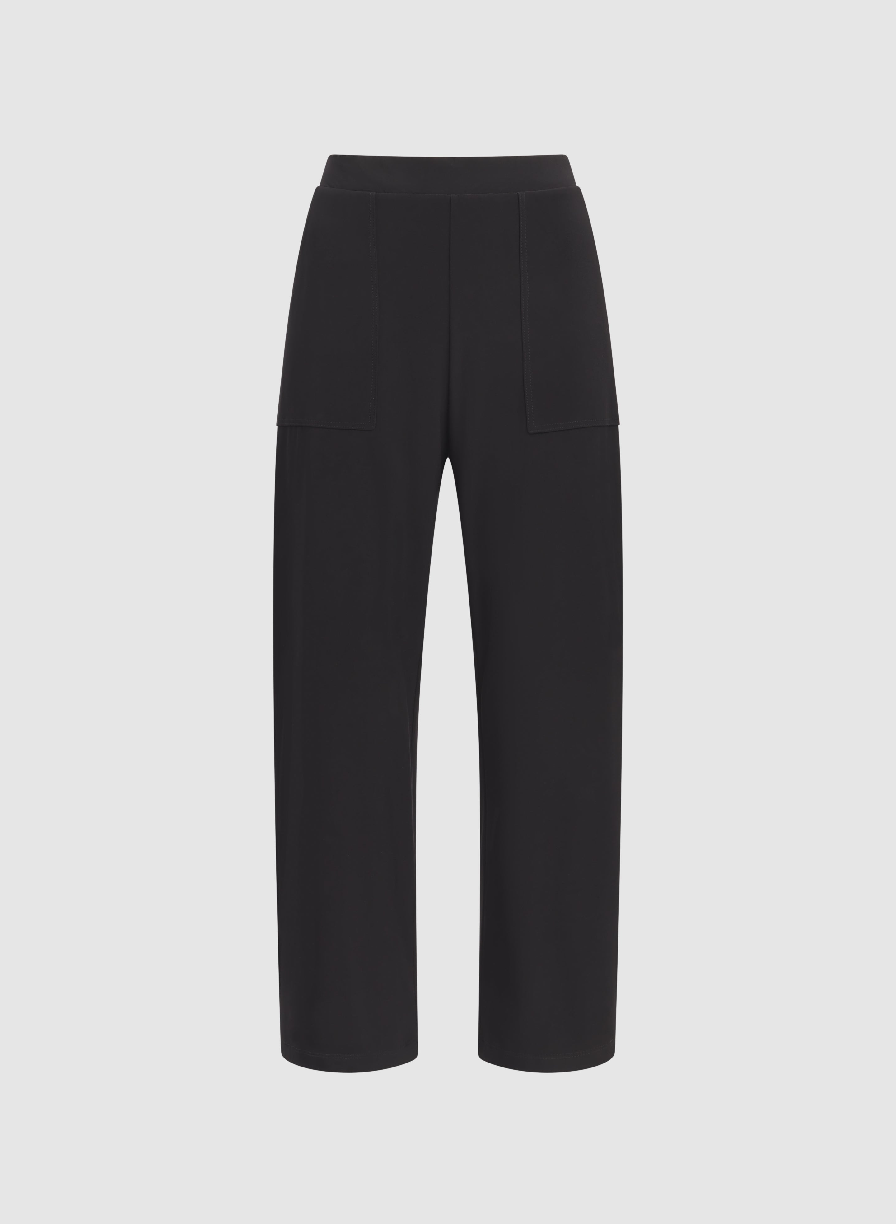 Cropped Pull-On Pants