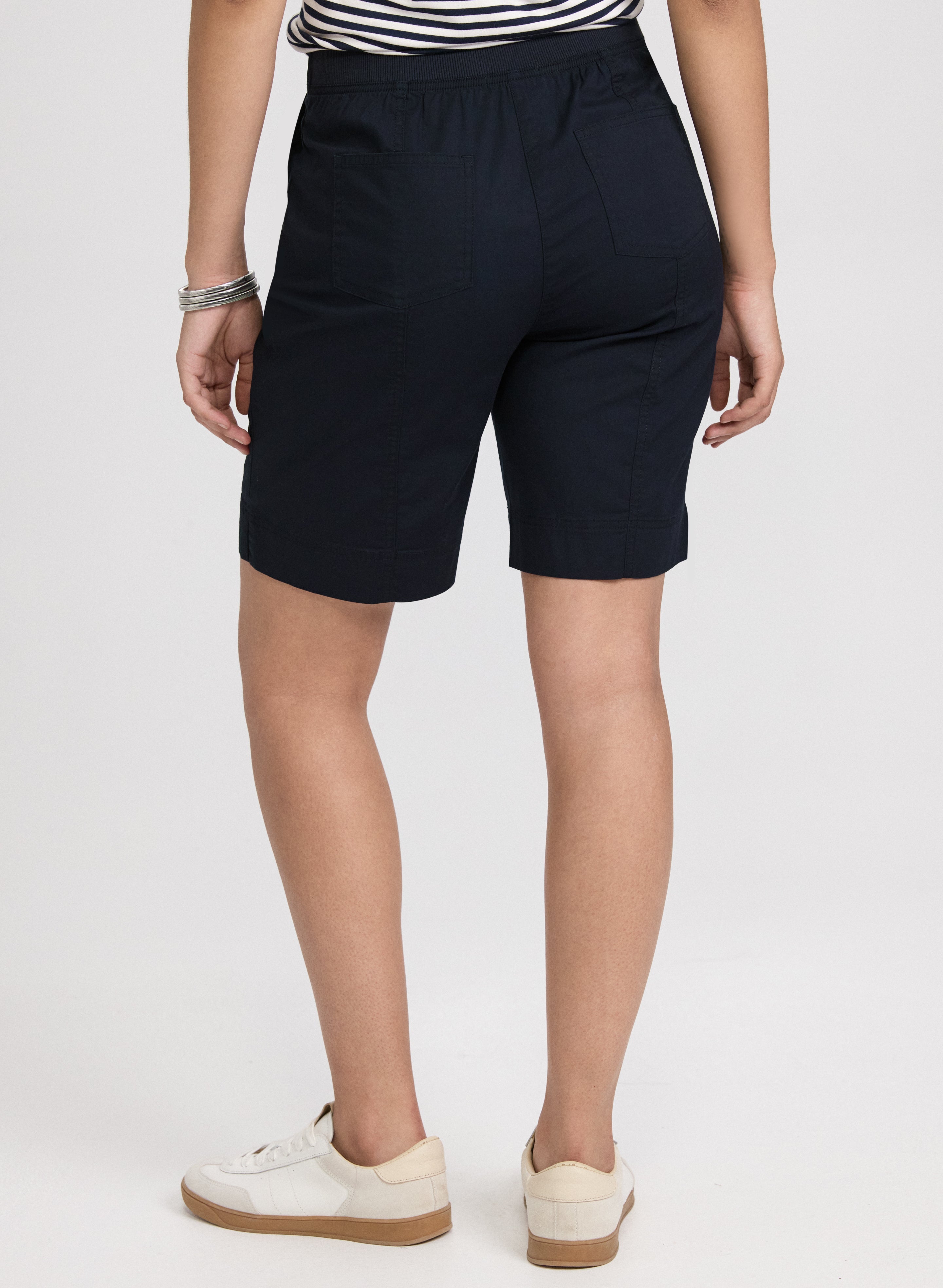 Cotton-Blend Drawstring Shorts