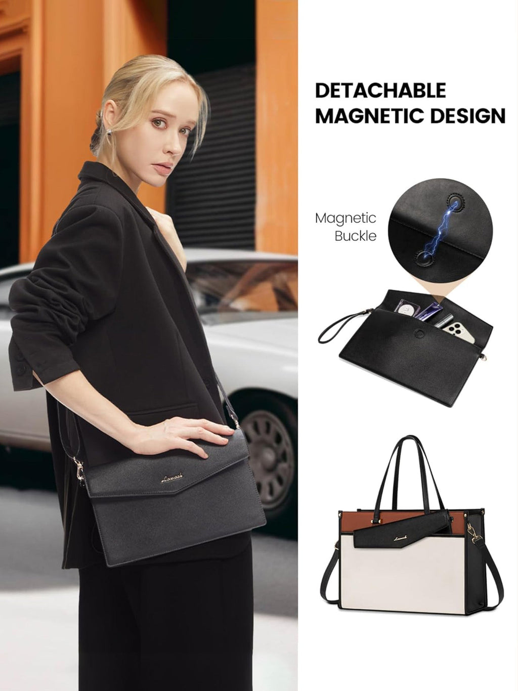 2-in-1 Laptop Tote, 15.6 17.3