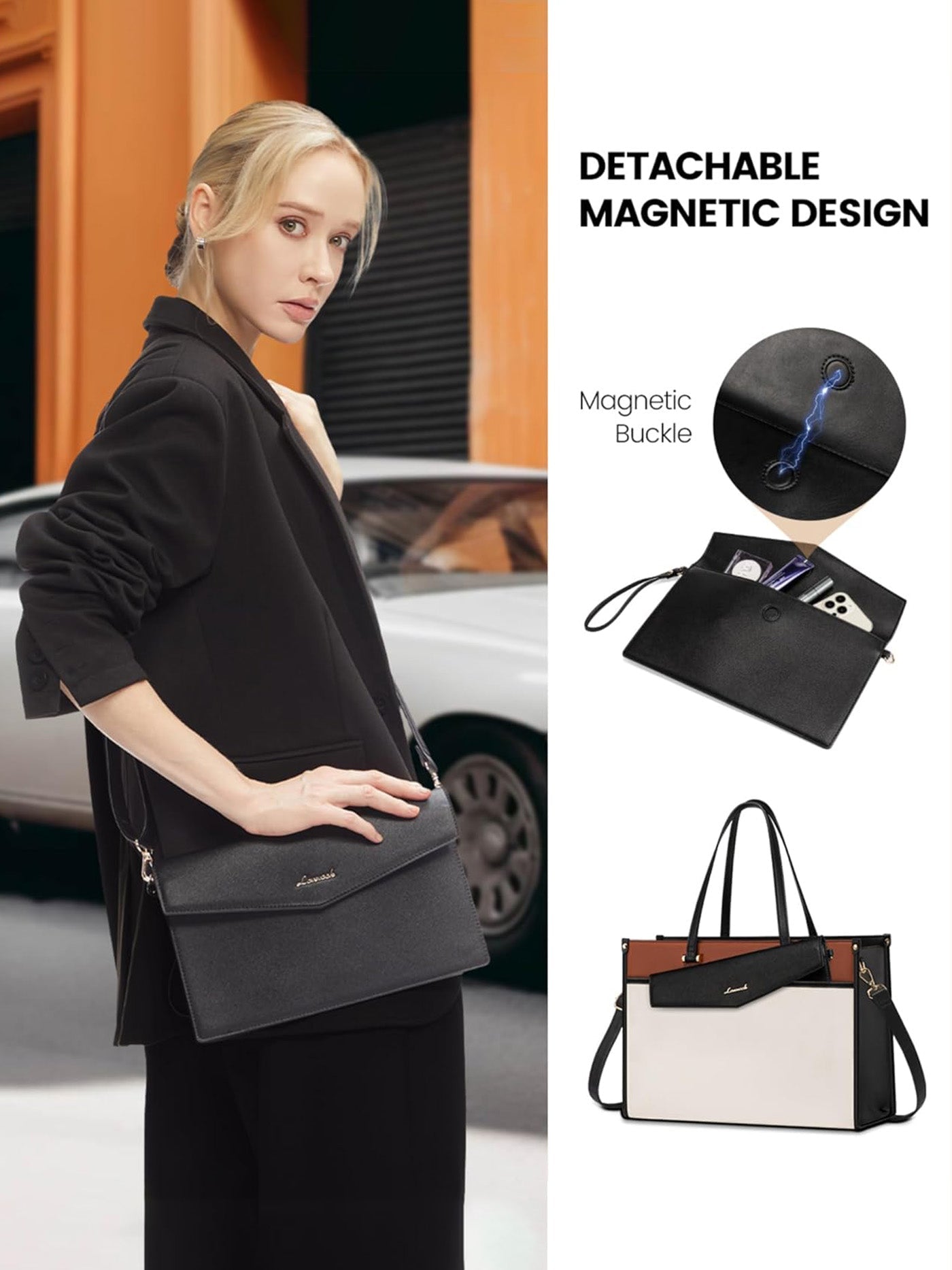 2-in-1 Laptop Tote, 15.6 17.3