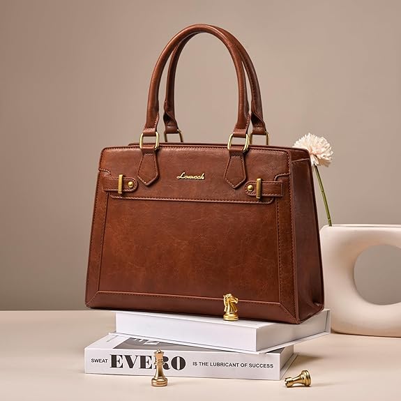 2Pcs Leather Handbag and Purse