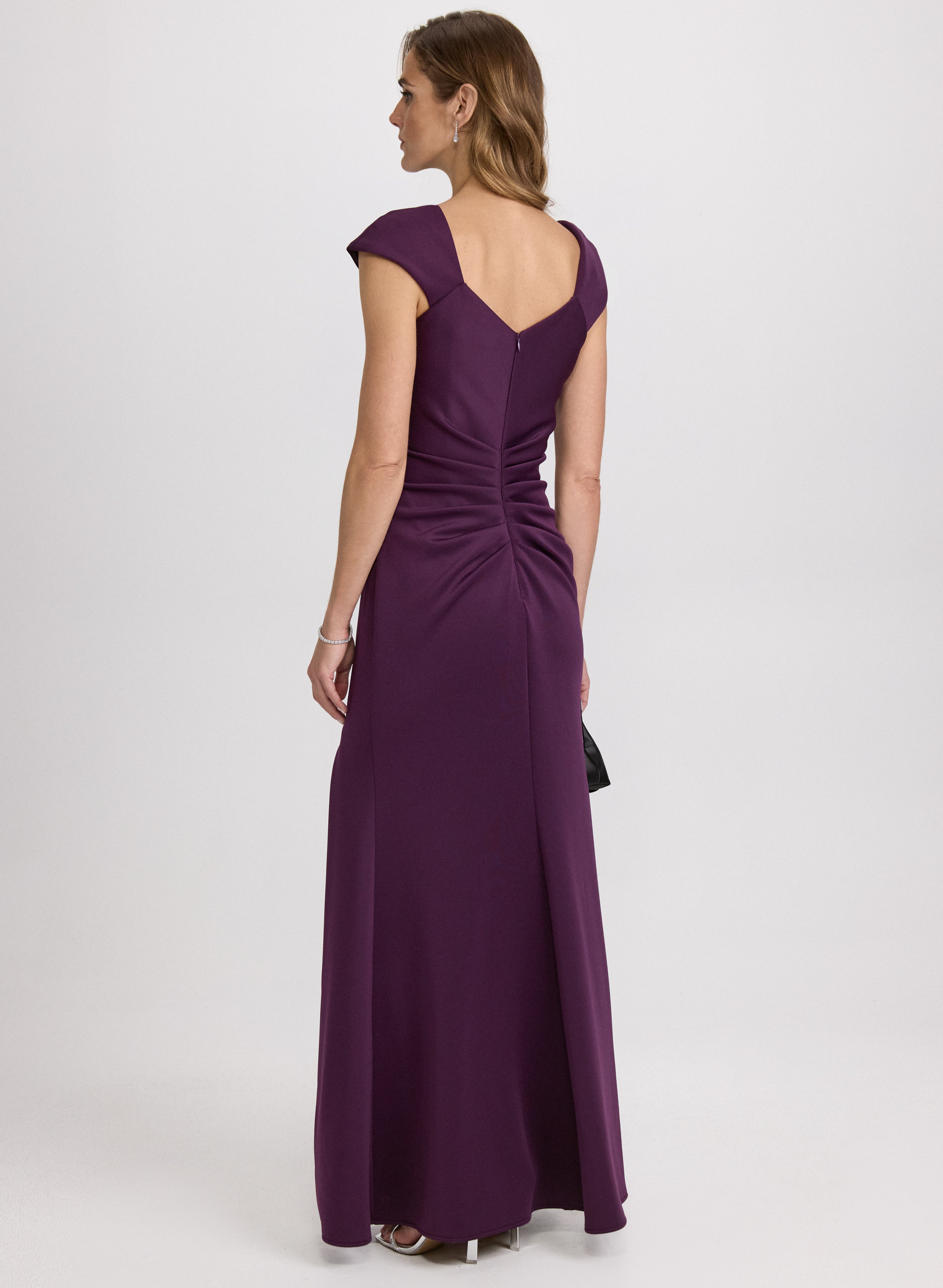 Asymmetric V-Neck Dress