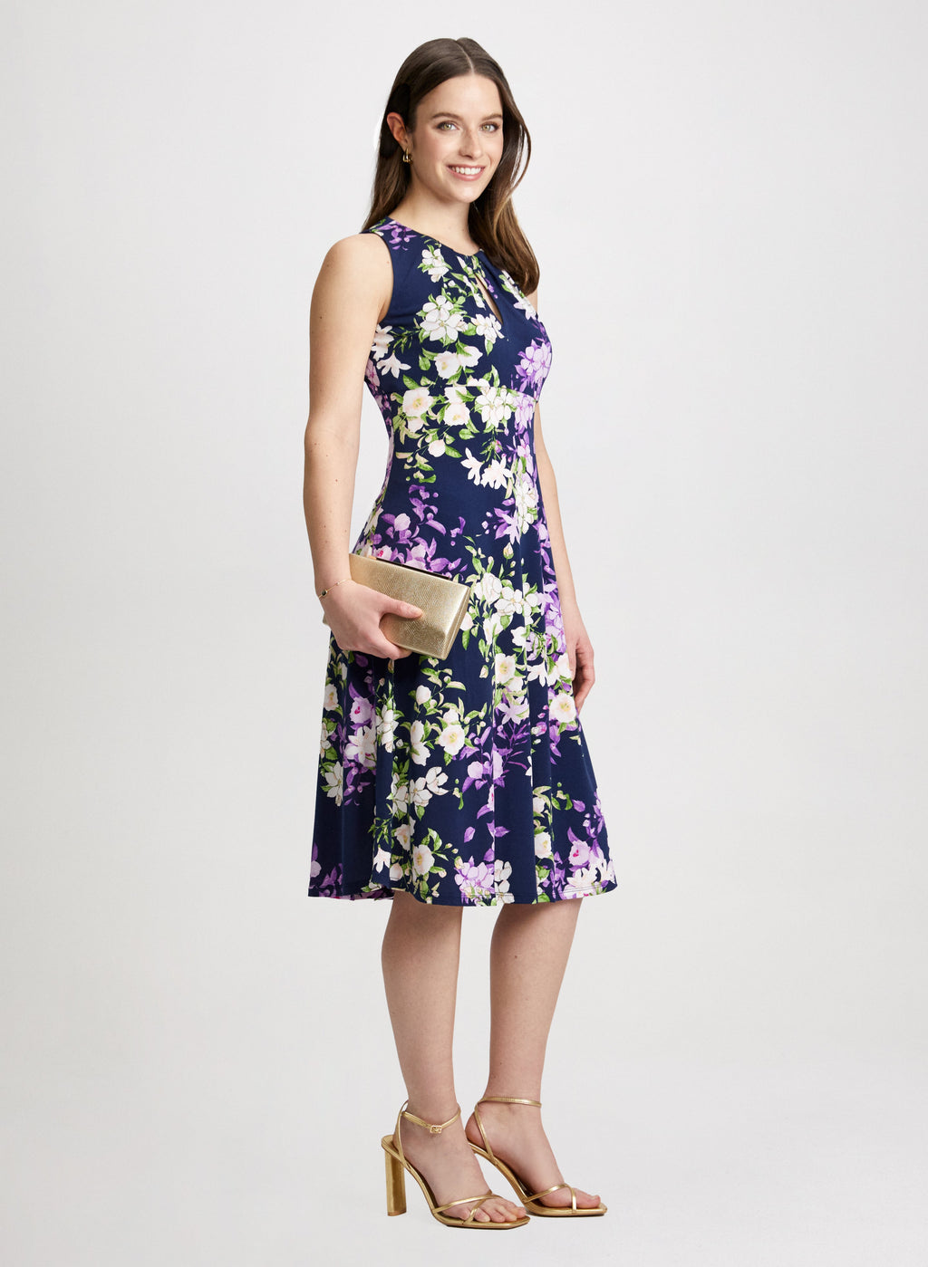 Botanical Empire Waist Dress
