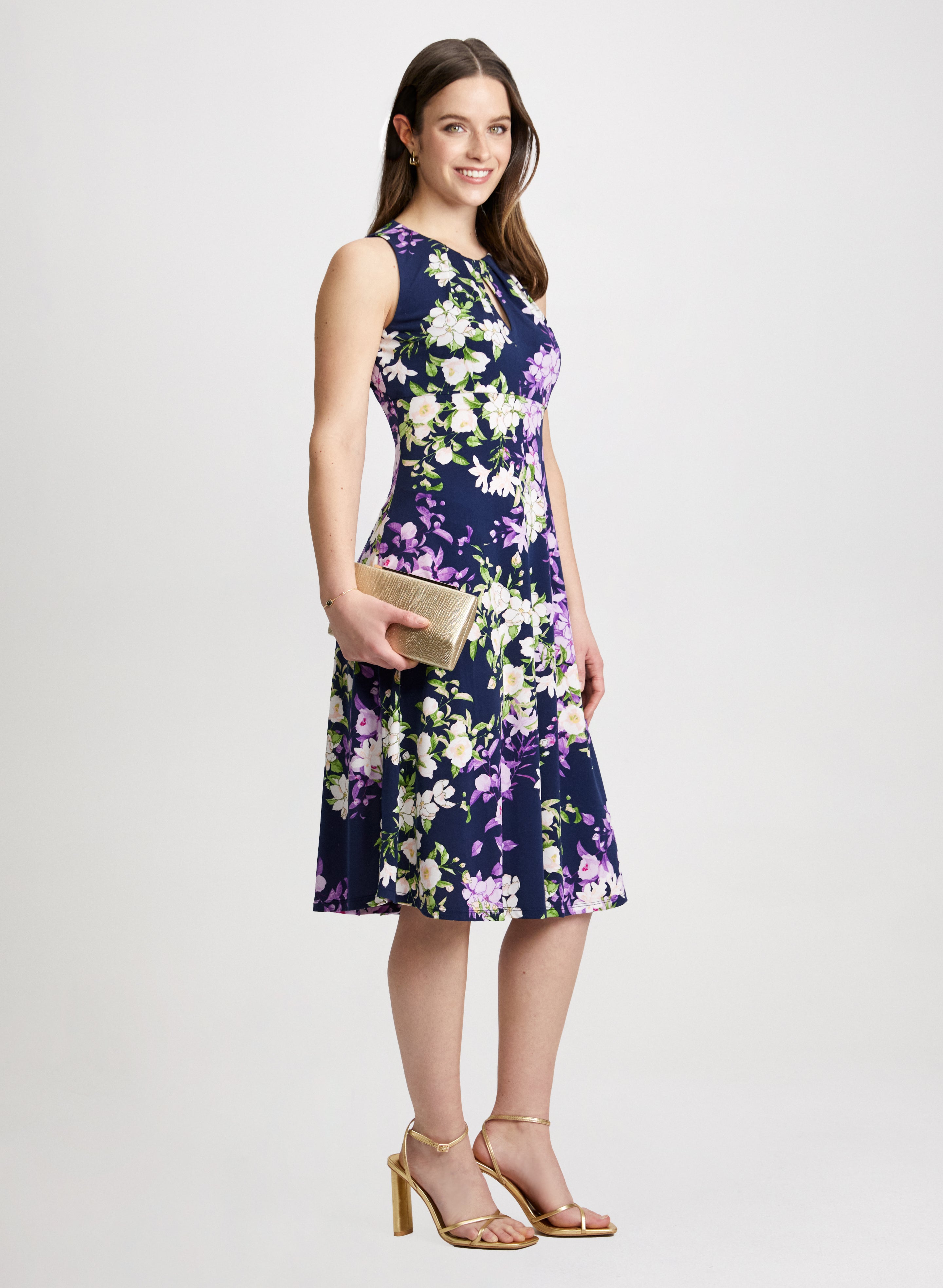 Botanical Empire Waist Dress