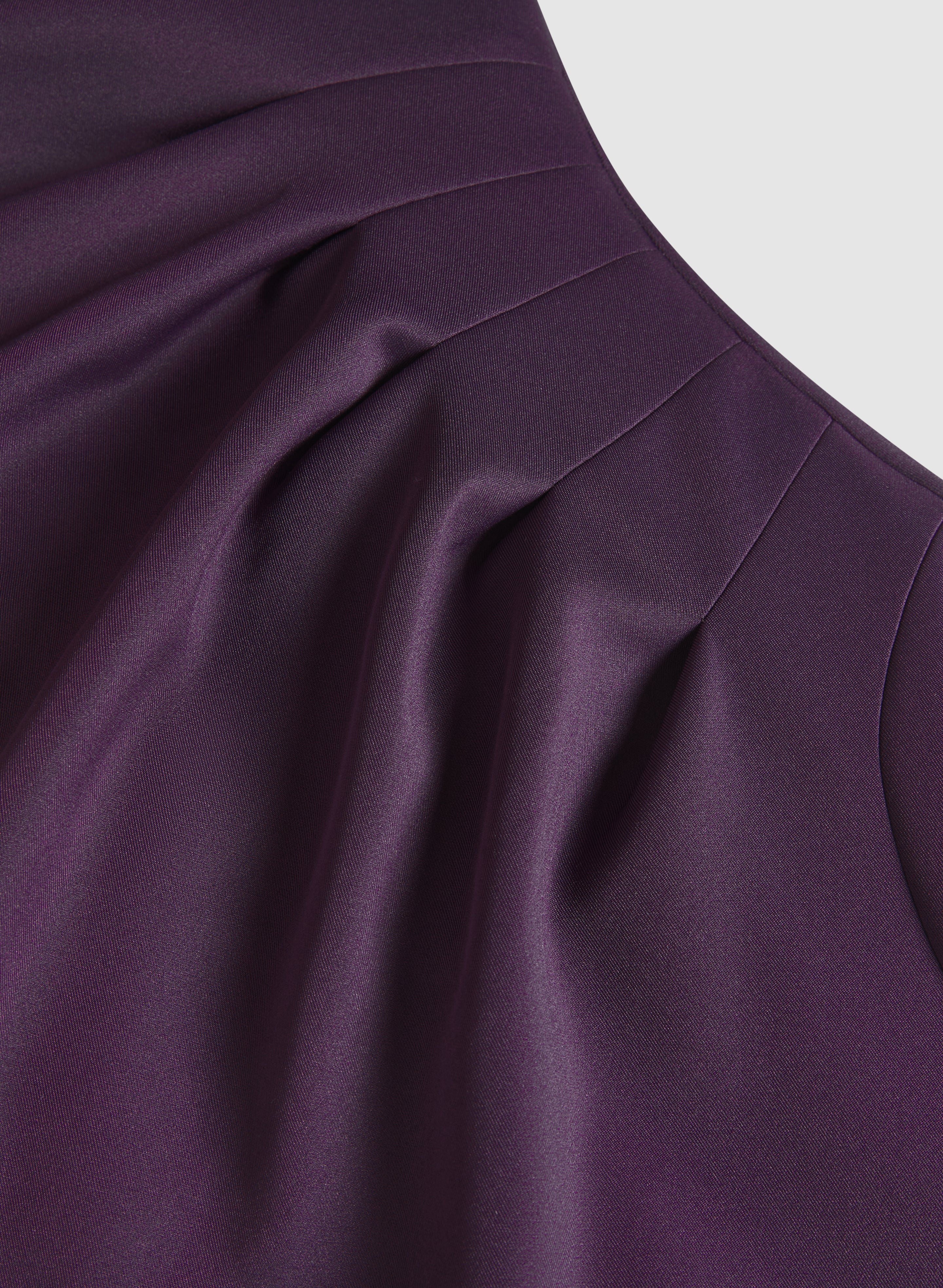 Asymmetric V-Neck Dress