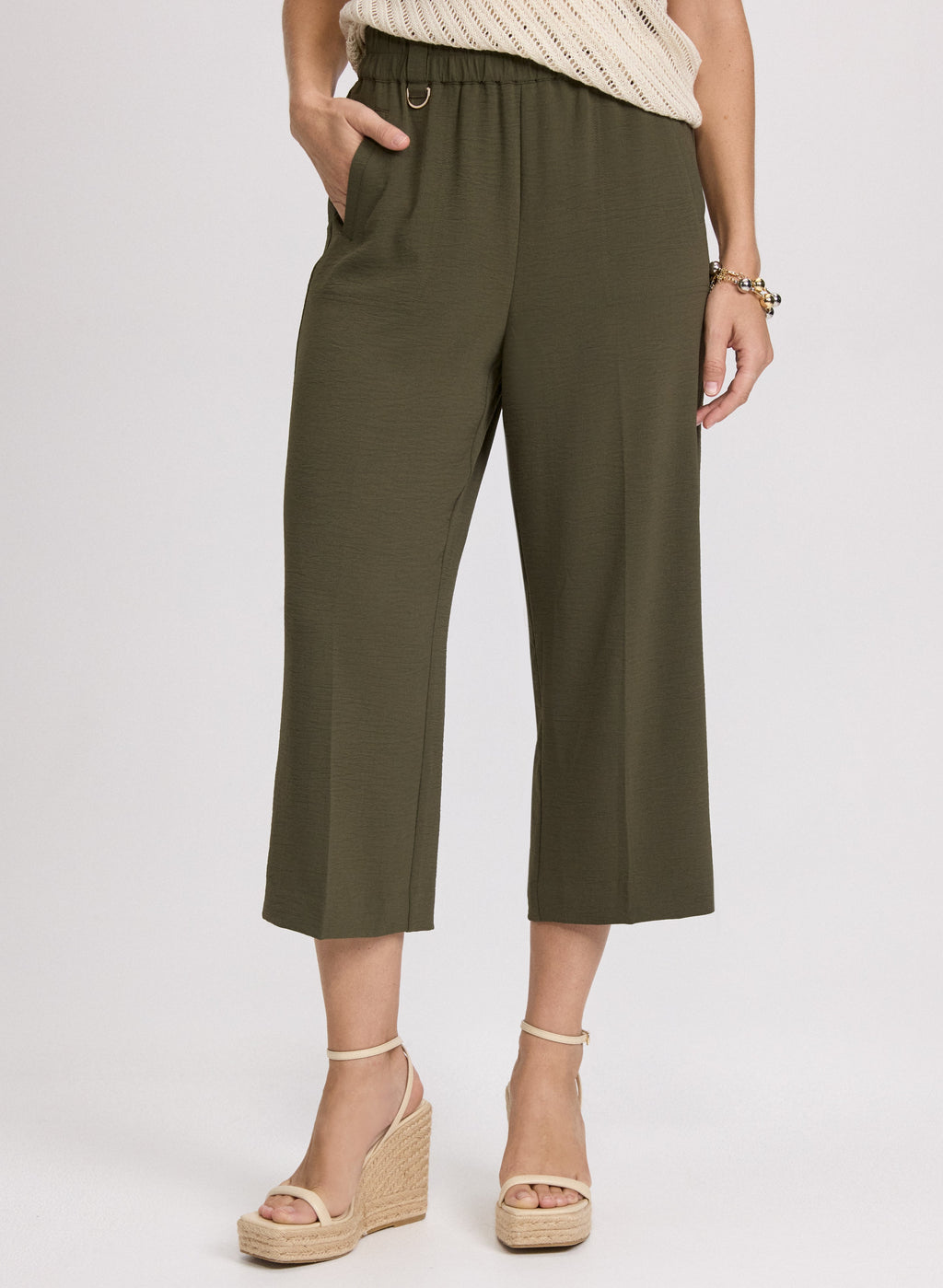 Crinkle Crepe Culottes