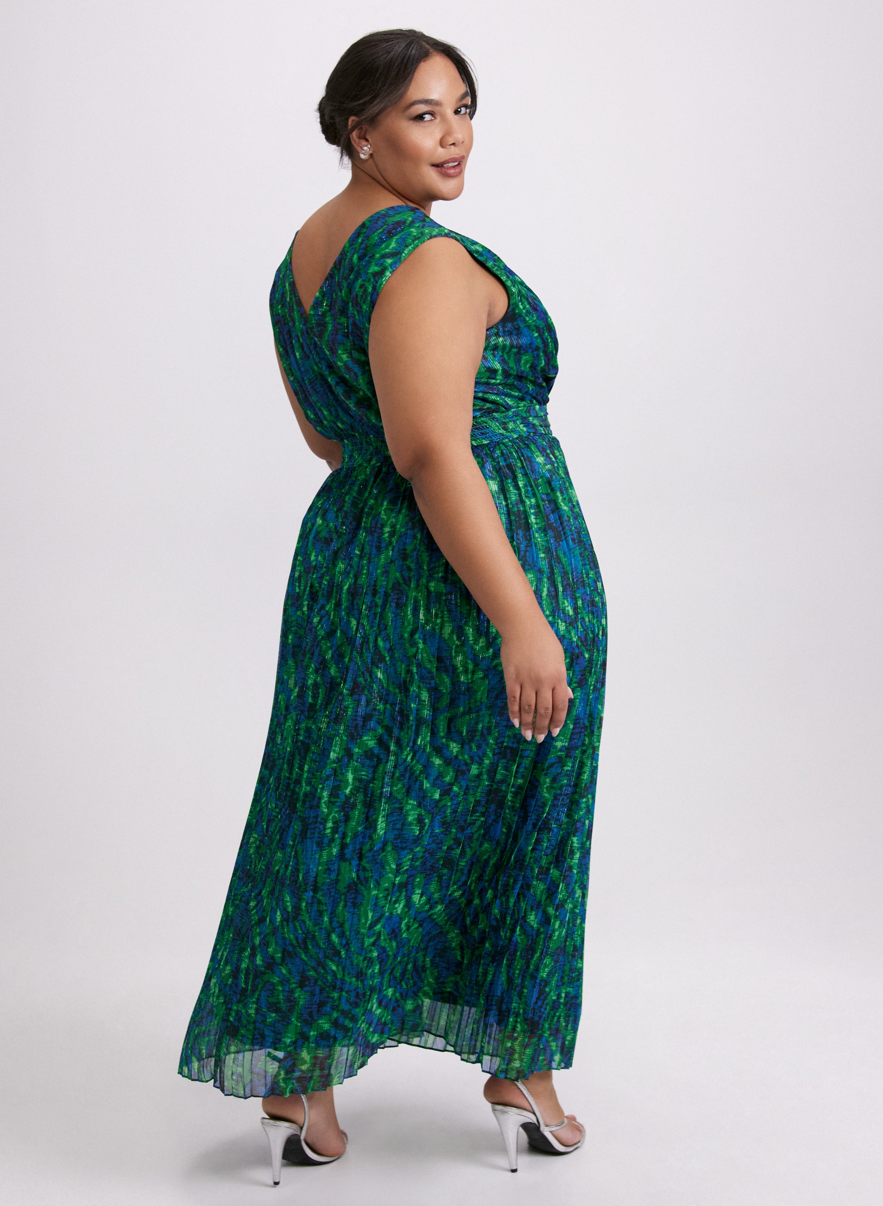 Chiffon Abstract Print Dress