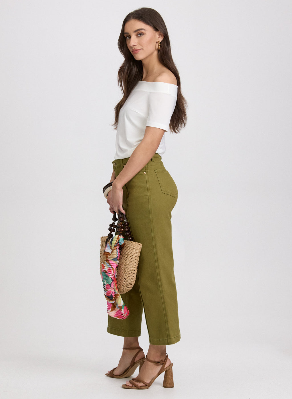 Cropped Flare-Leg Jeans