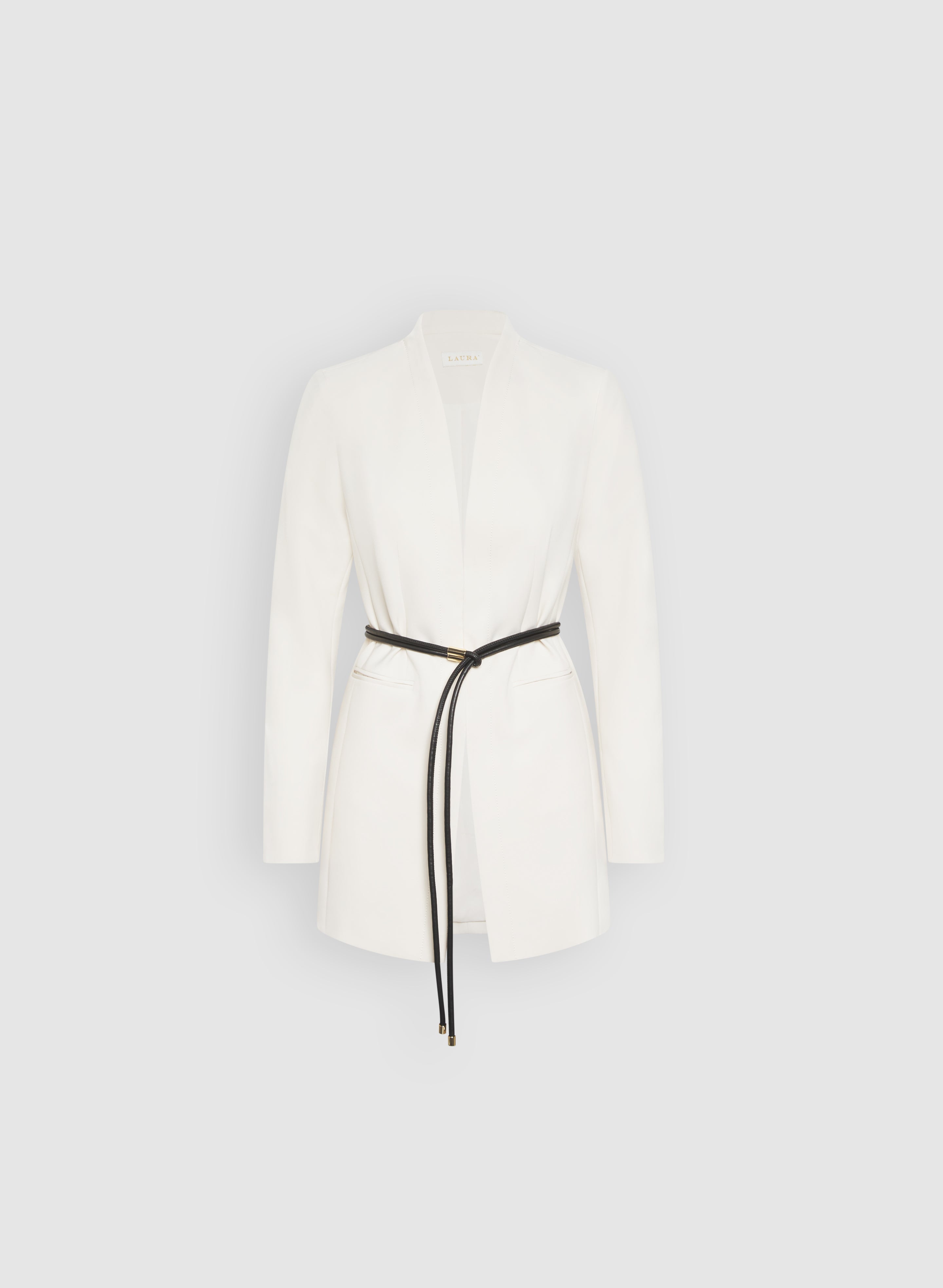 Belted Longline Blazer