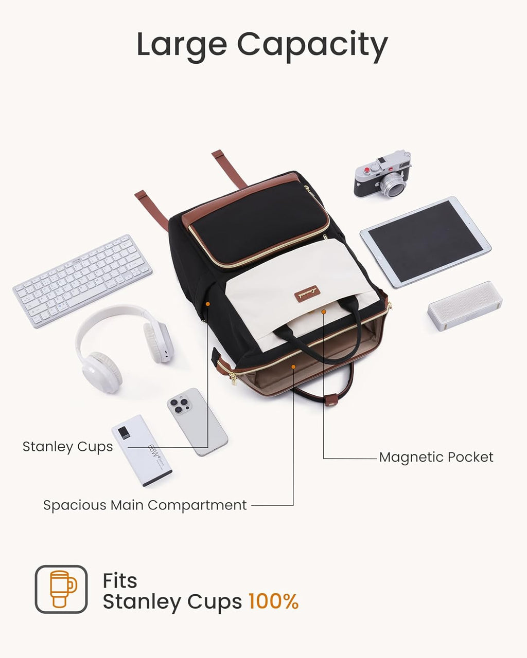 Cute Casual Laptop Backpack, 15.6 17.3, 5000
