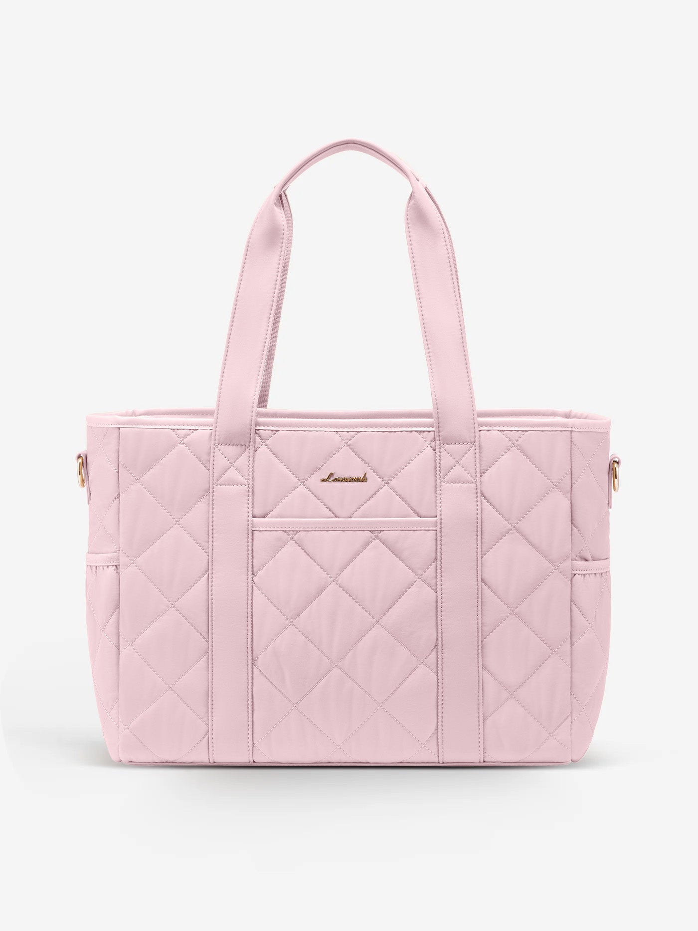 2Pcs Quilted Puffer Laptop Handbag, 15.6 17