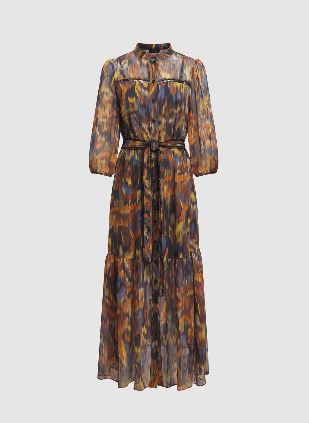 Abstract Chiffon Dress