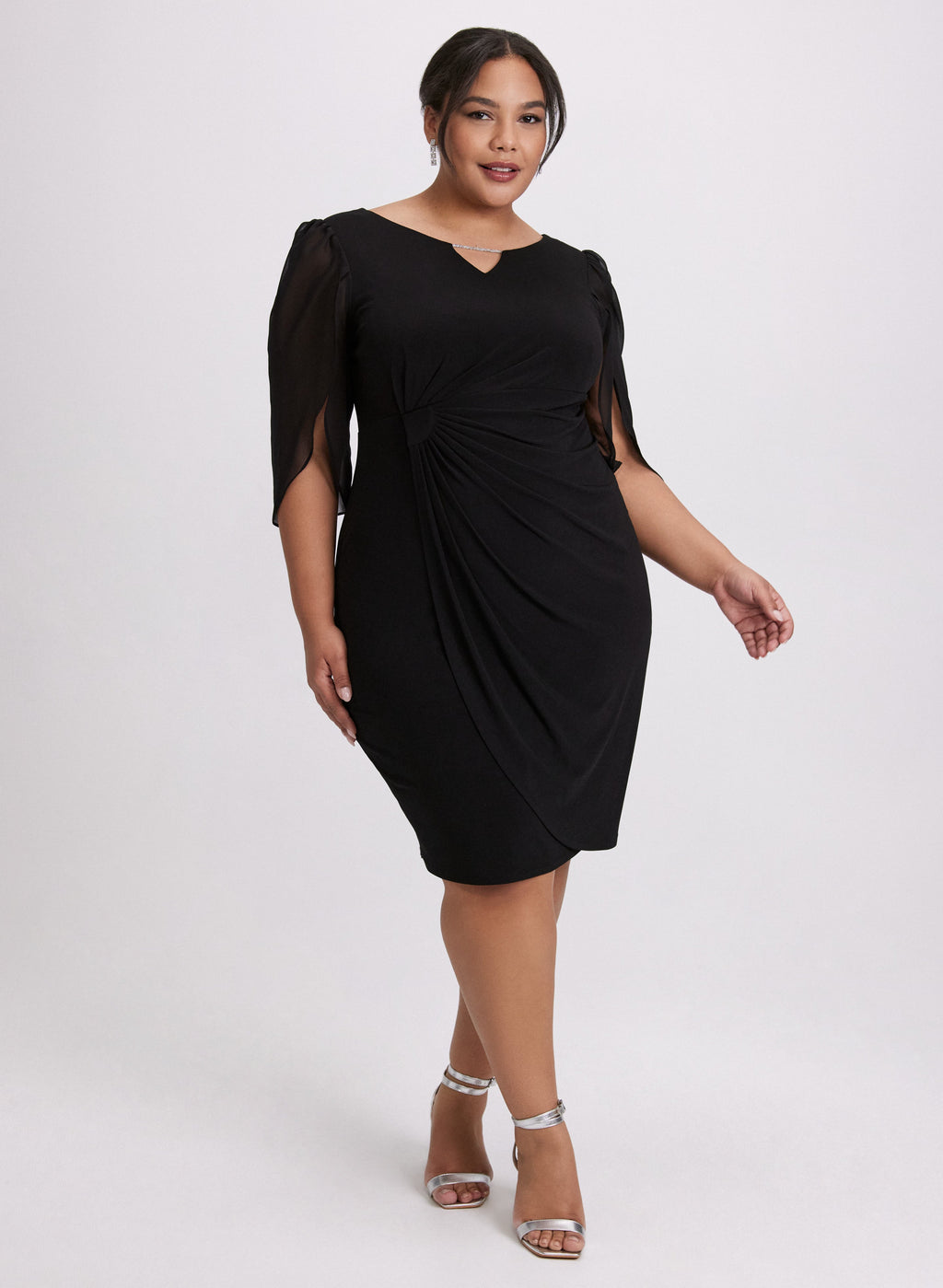 Chiffon Sleeve Dress