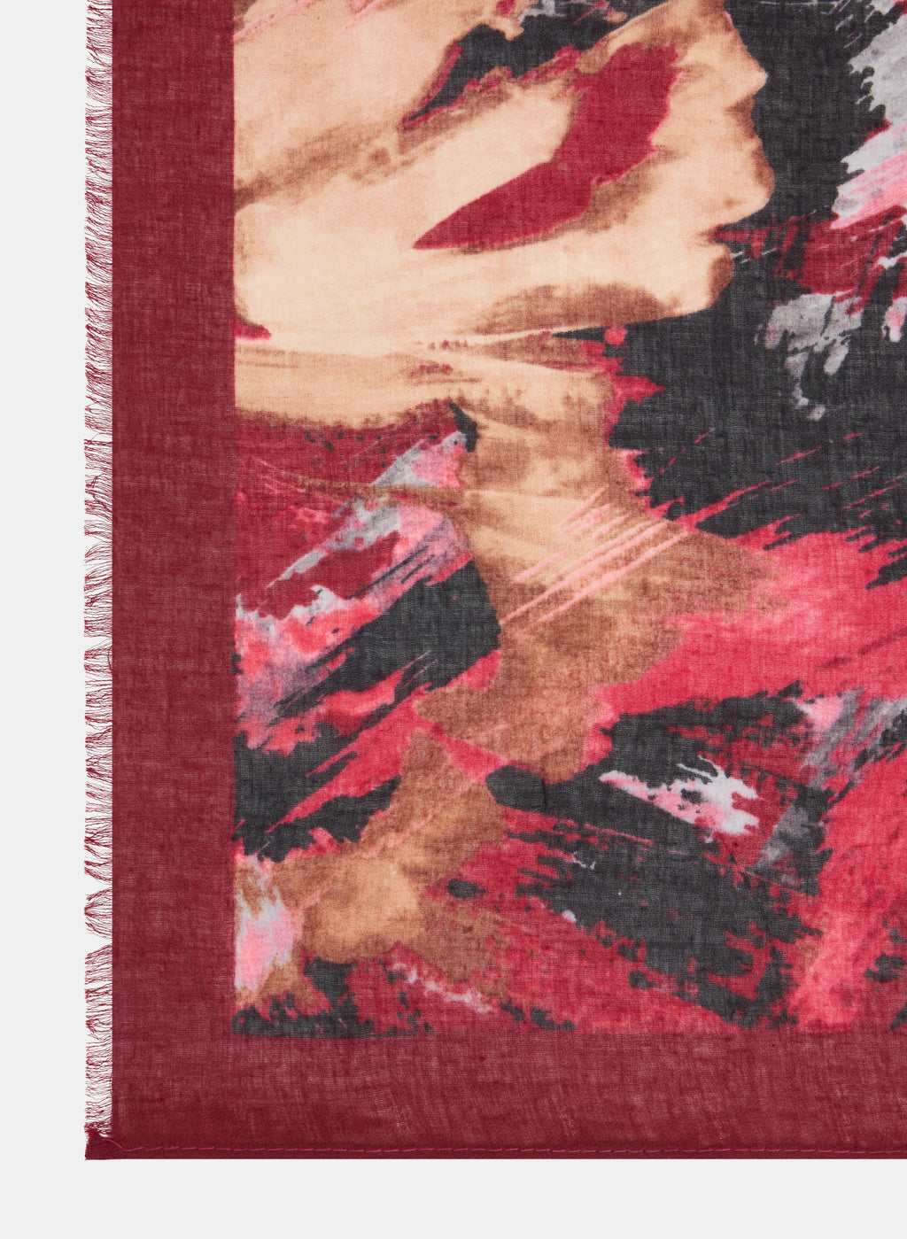 Brushstroke Print Scarf