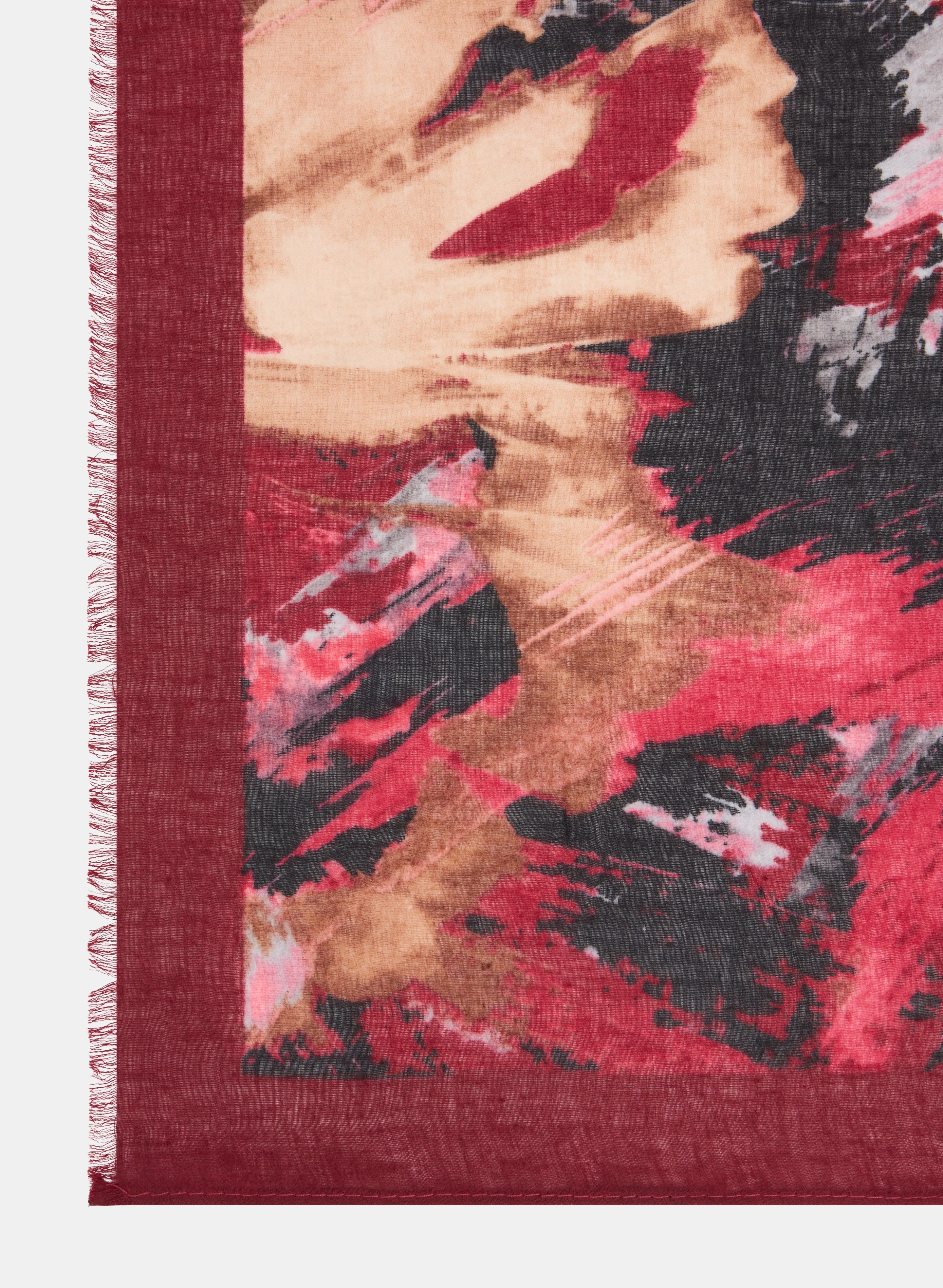 Brushstroke Print Scarf