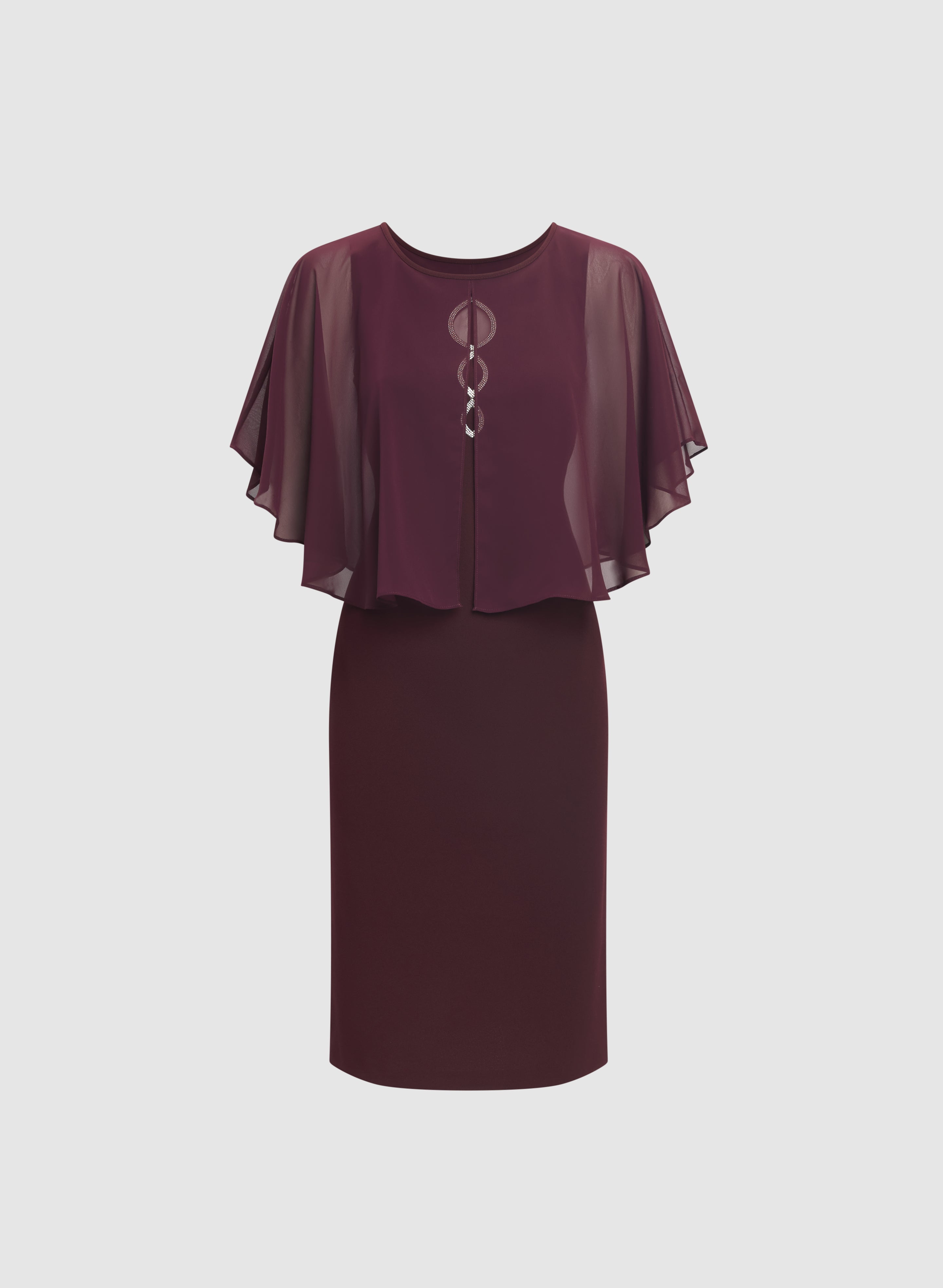 Capelet Overlay Dress