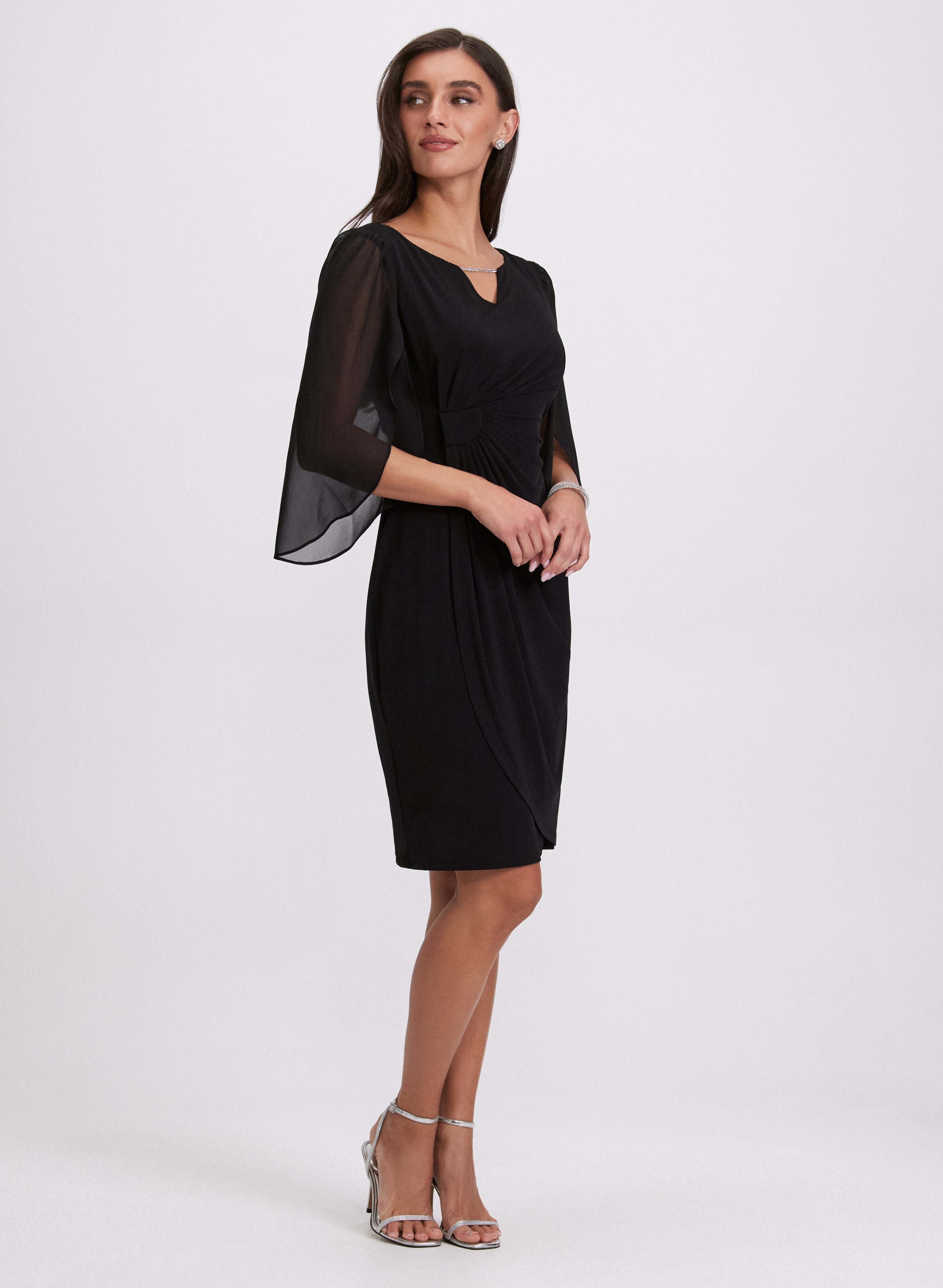 Chiffon Sleeve Dress