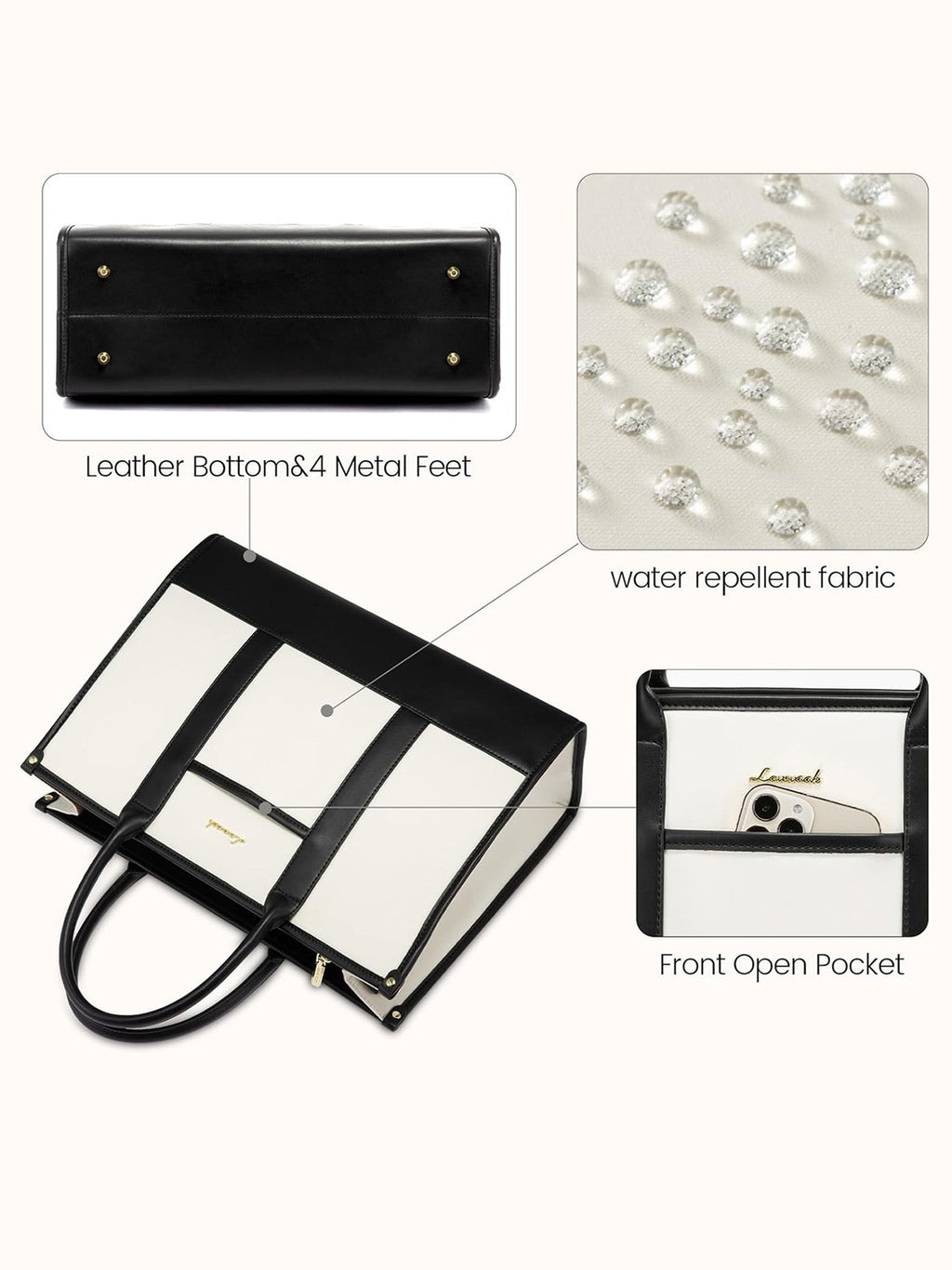 2Pcs Lightweight Computer Bag, 15.6 17