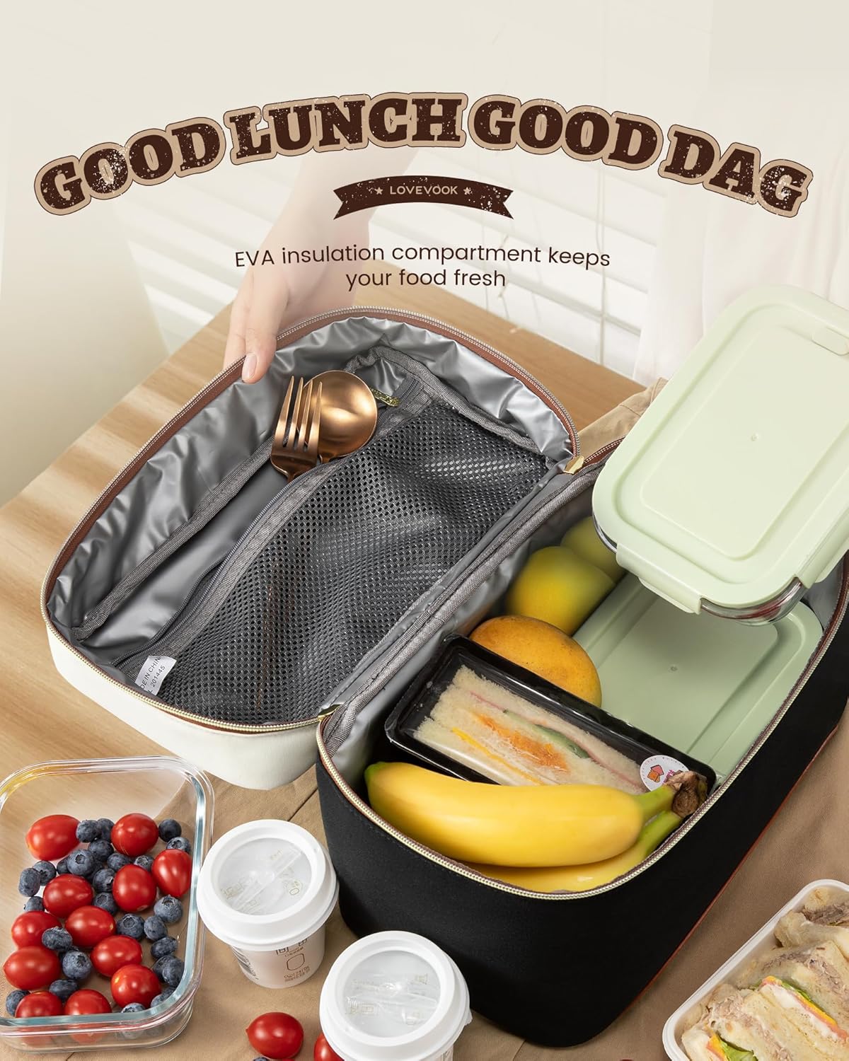 Cooler Lunch Bag with Adjustable Shoulder Strap