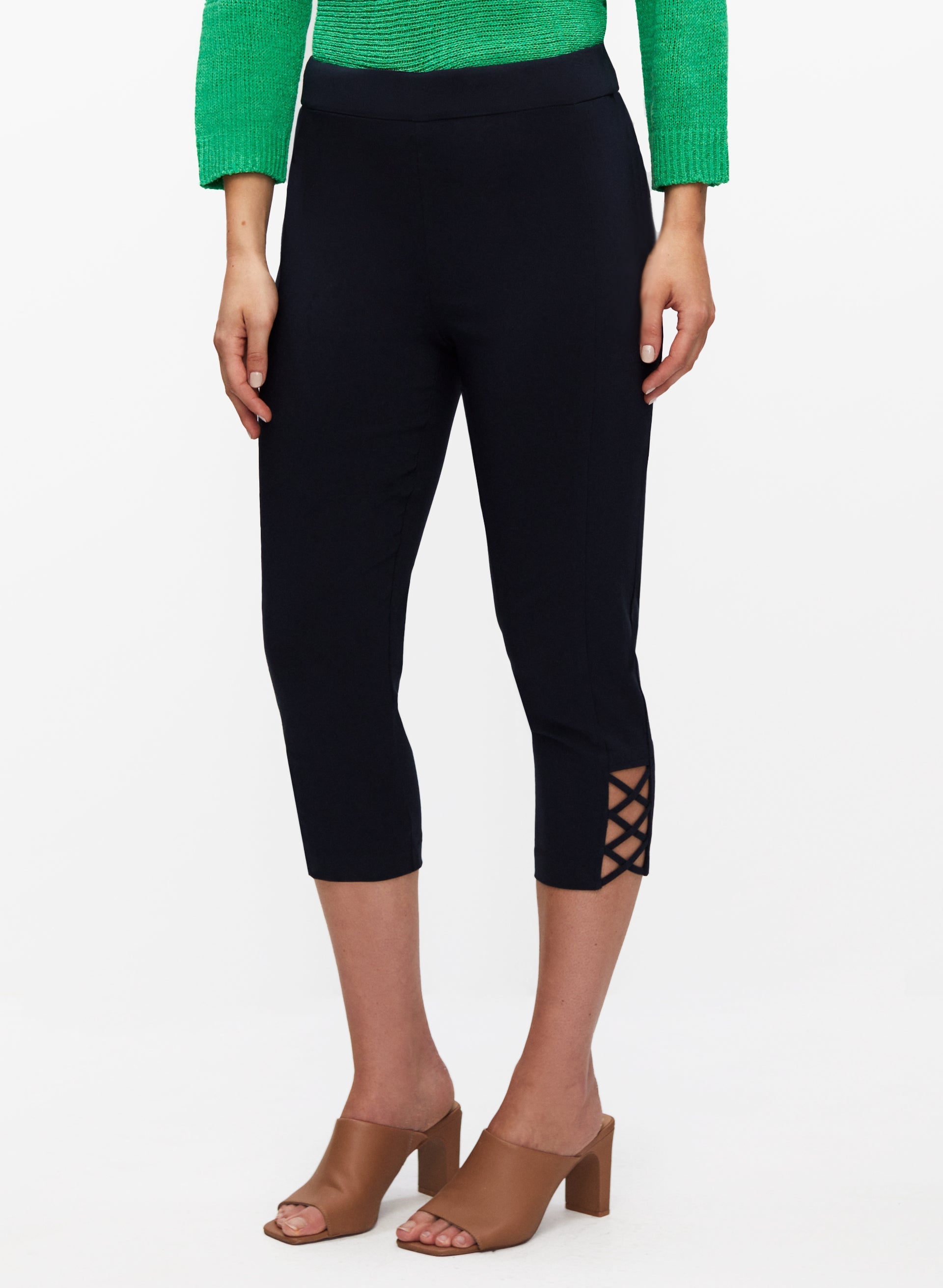 Cross Detail Capris