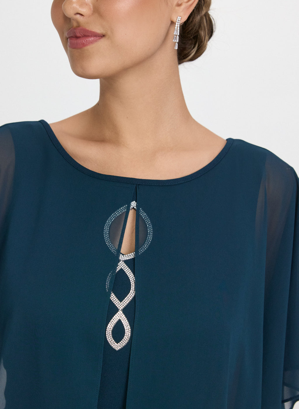 Capelet Overlay Dress