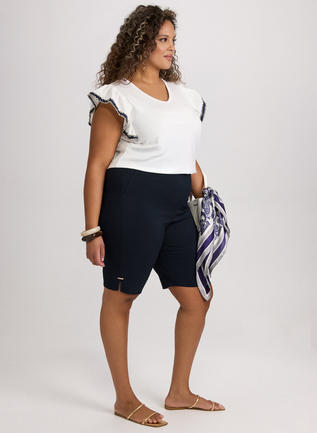 Bengaline Pull-On Shorts