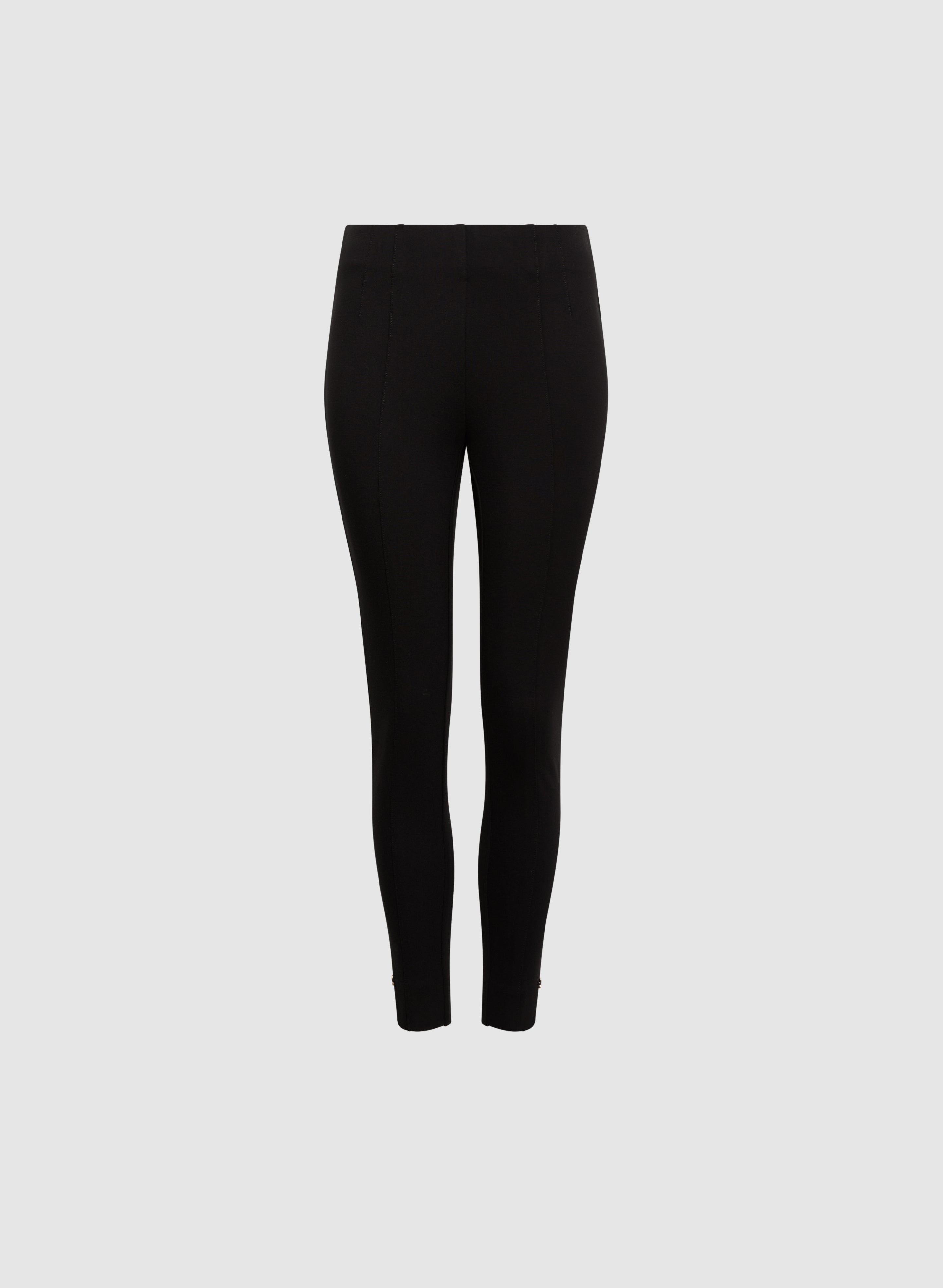 Chloe Enamel Button Hem Leggings - Regular
