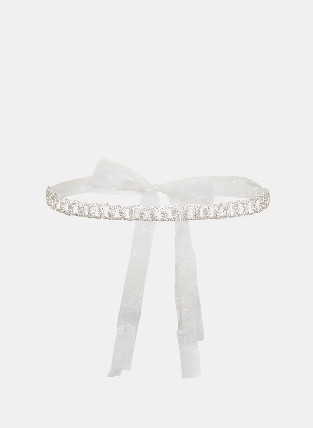 Crystal & Ribbon Belt